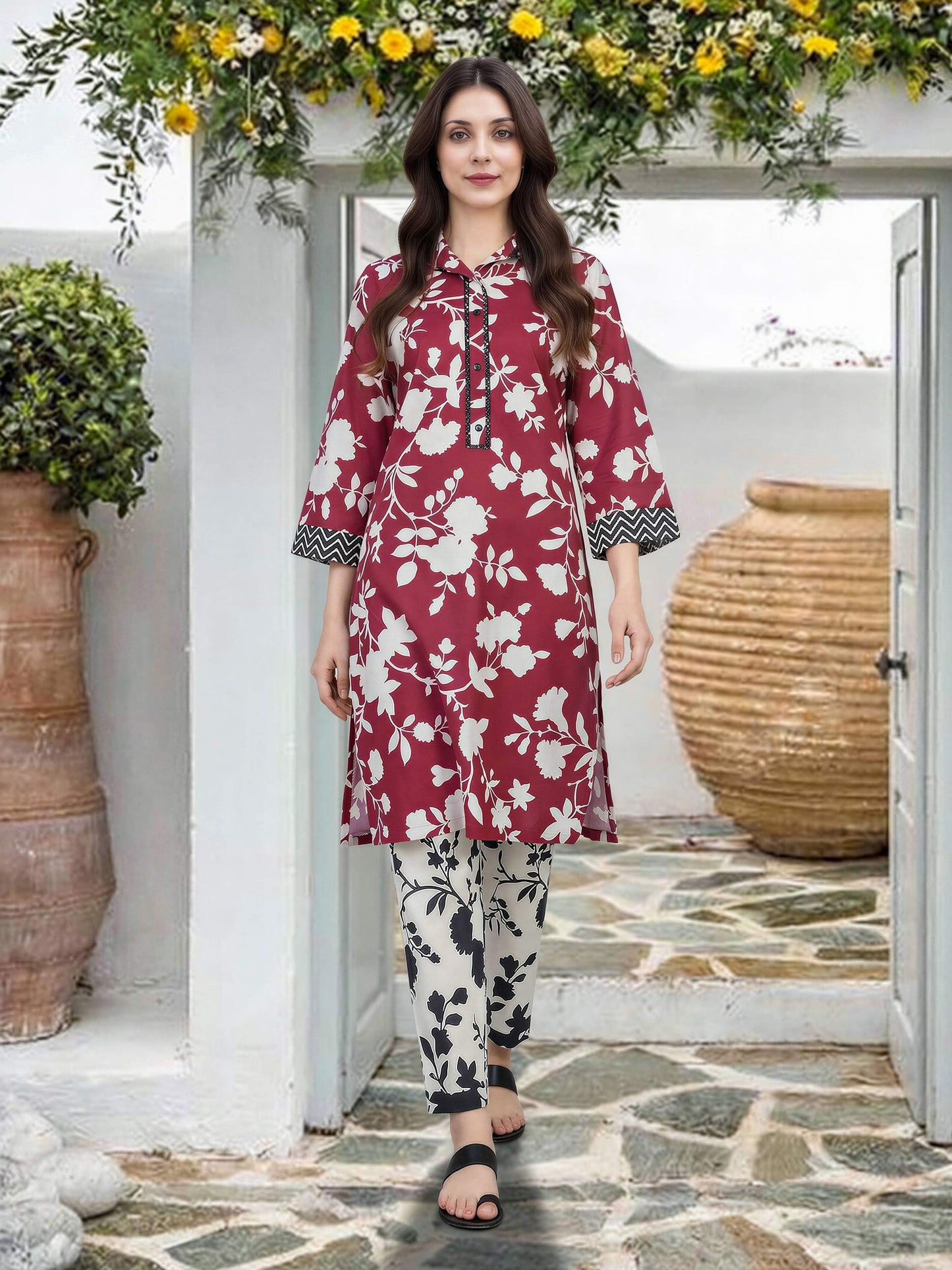2 Piece Lawn Suit (Pret)