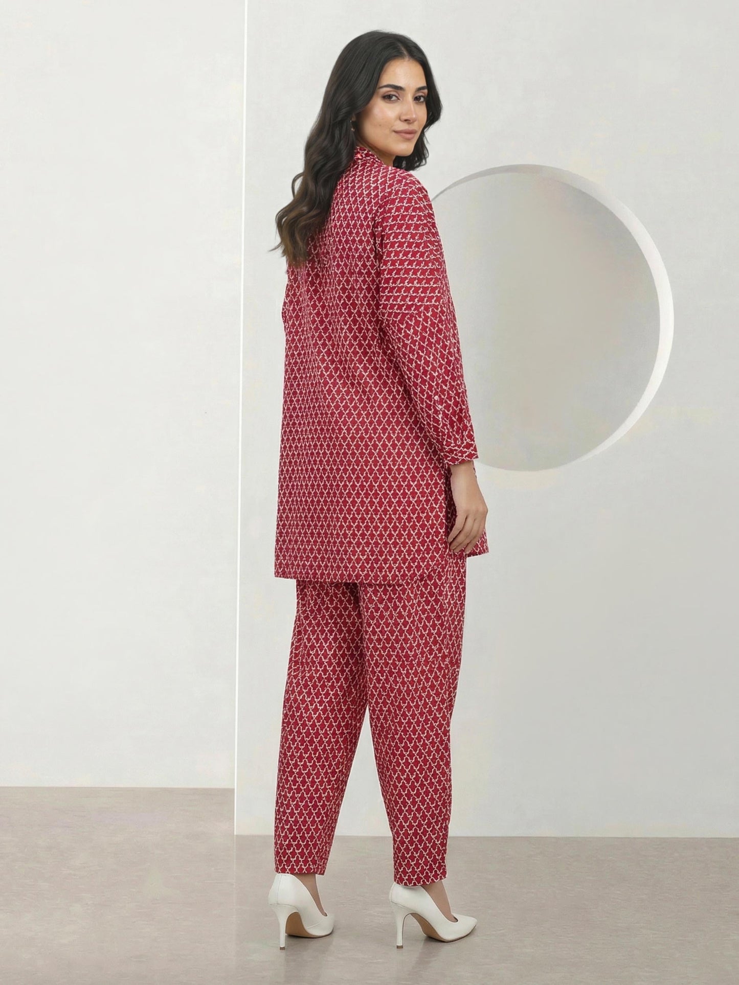 2 Piece Cambric Suit (Pret)