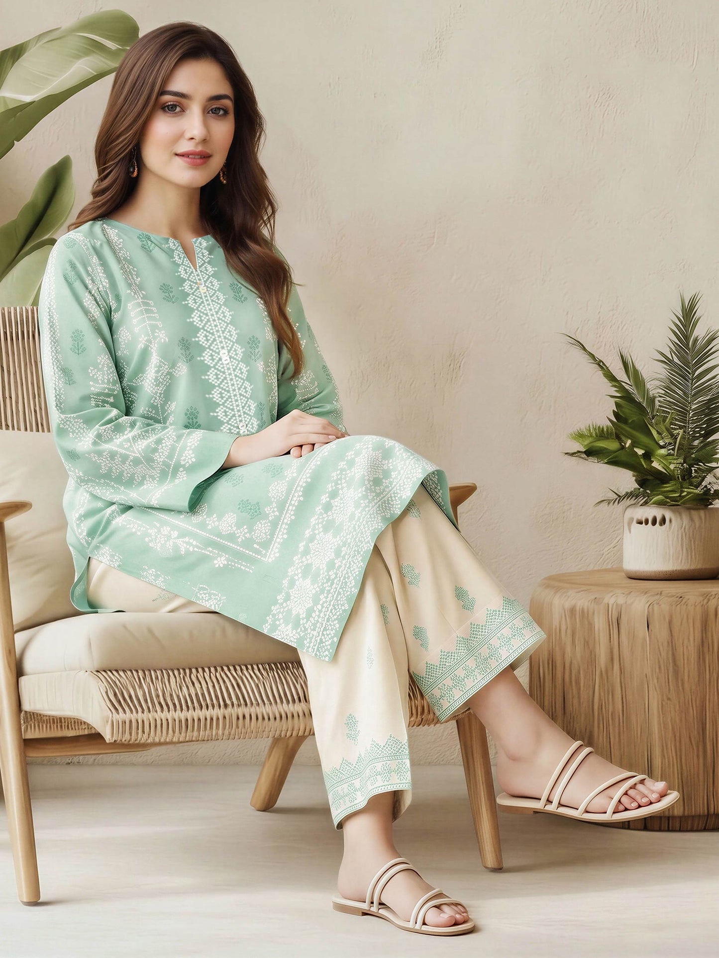 2 Piece Lawn Suit (Pret)