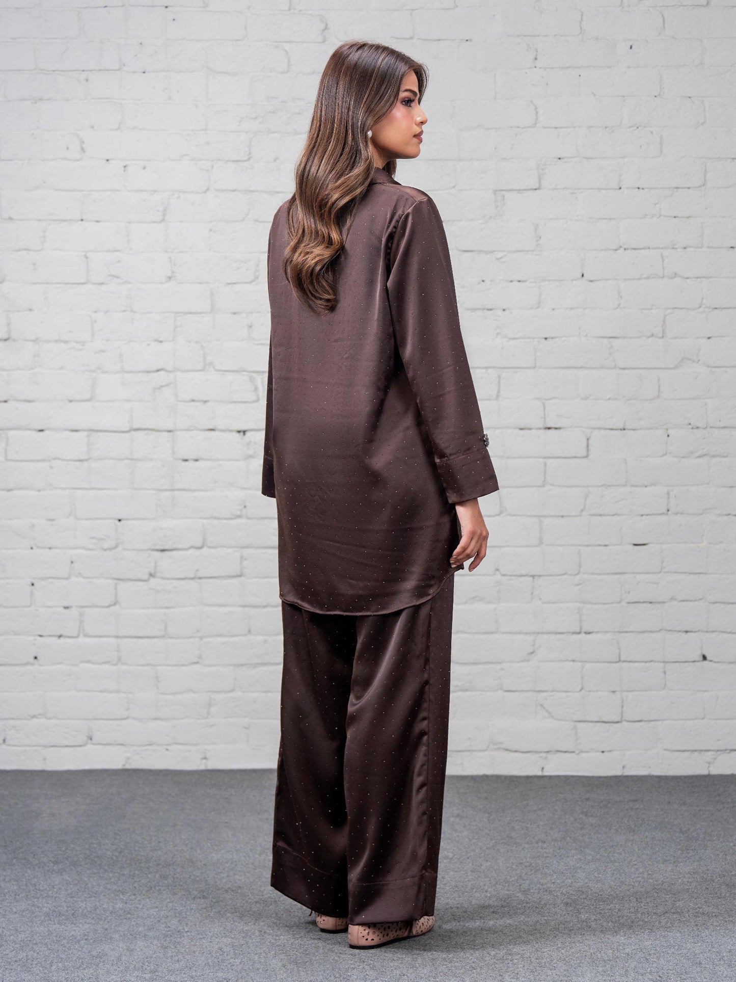 Silk Co-ord Set- Embellished