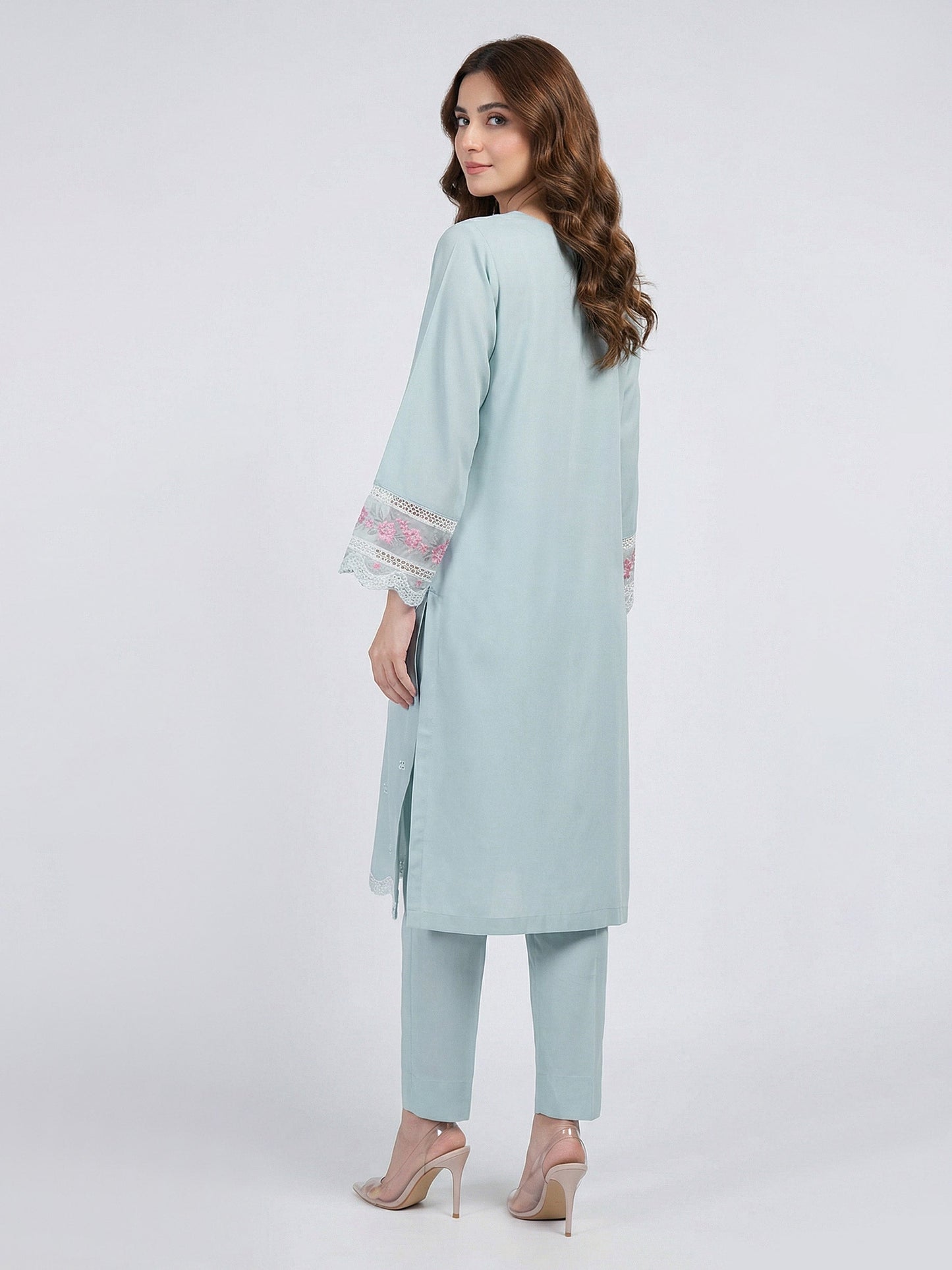 2 Piece Premium Silk Suit- Embroidered (Pret)