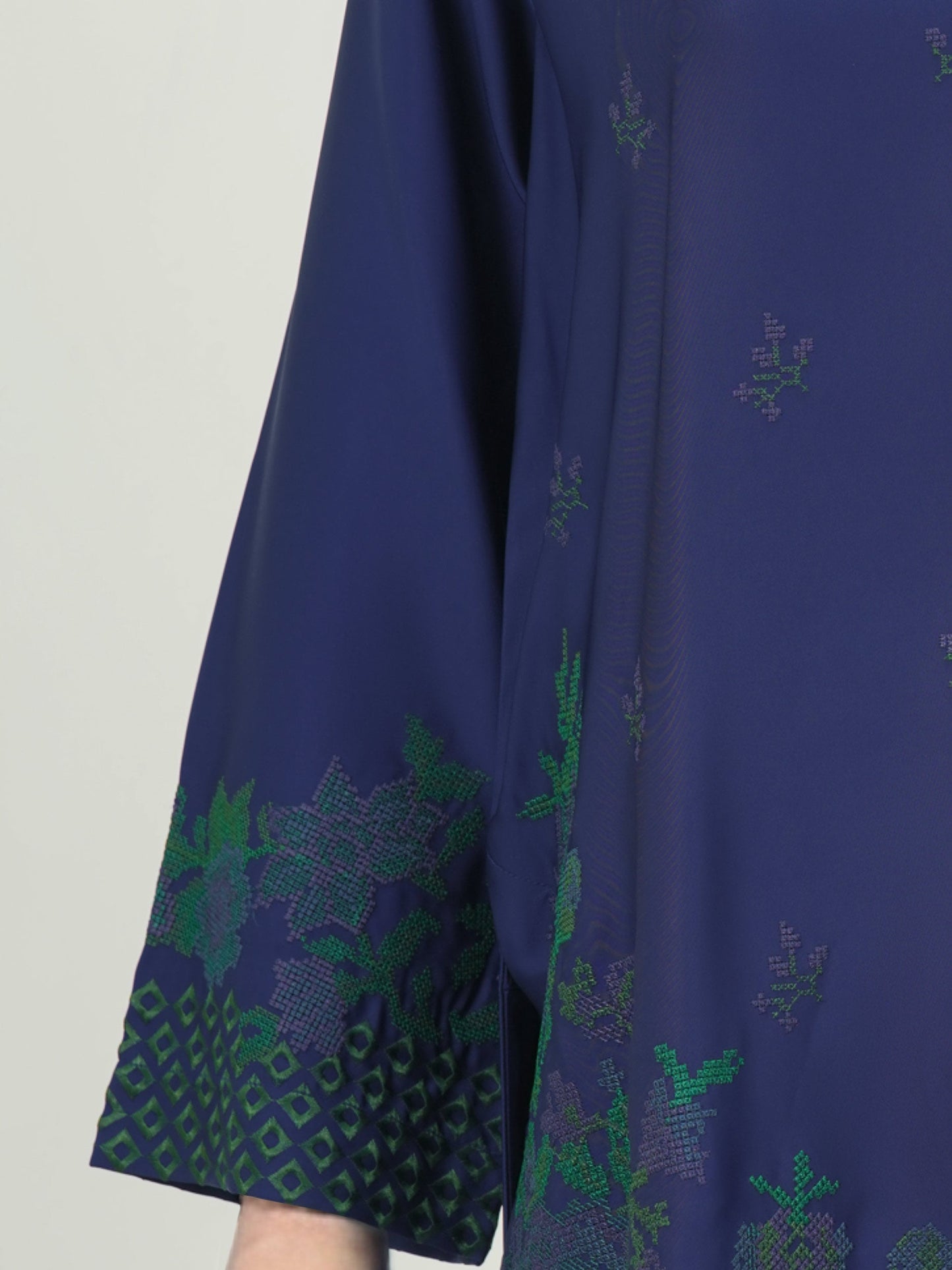 Silk Co-ord Set- Embroidered