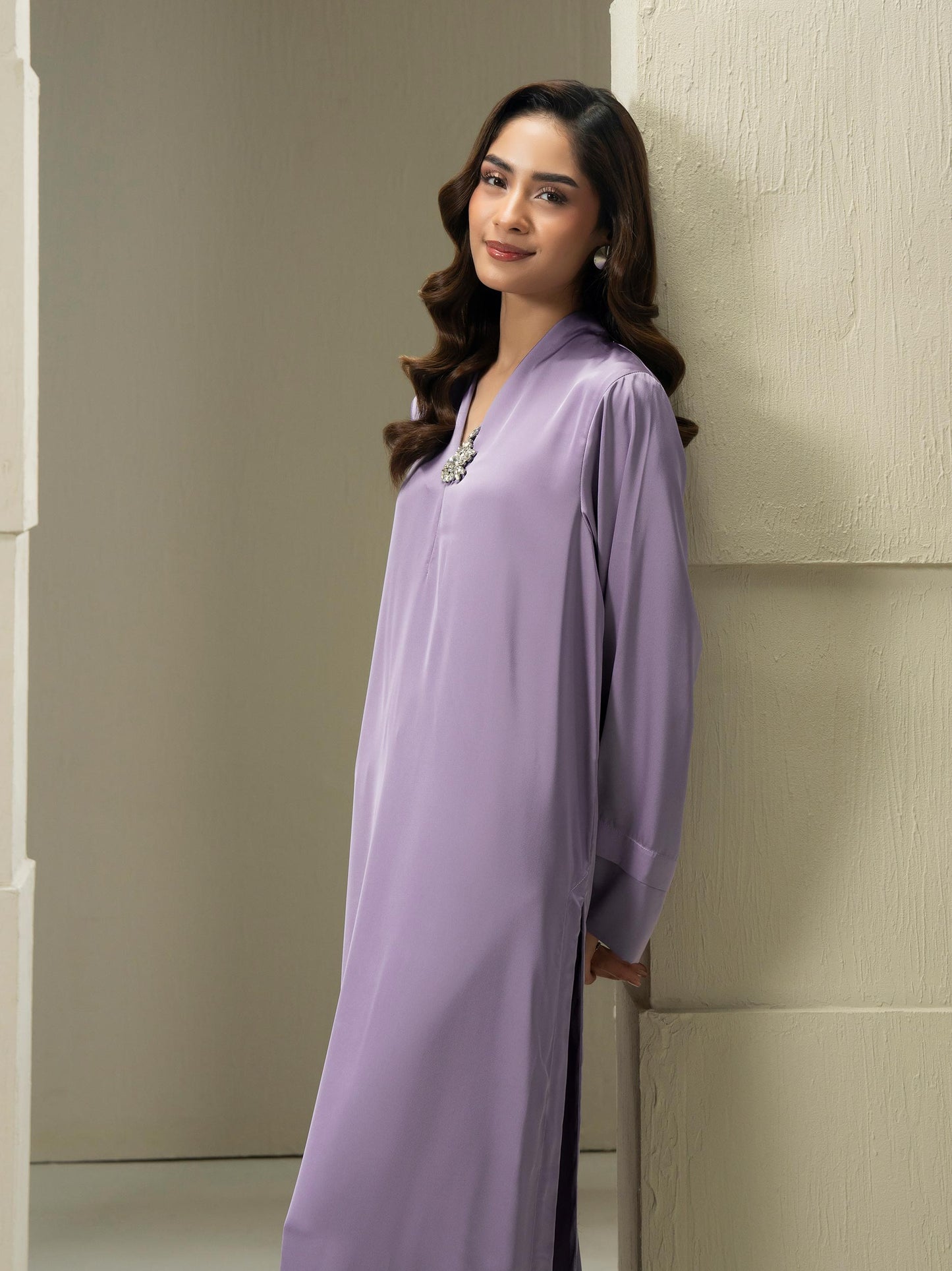 2 Piece Silk Suit-Dyed (Pret)