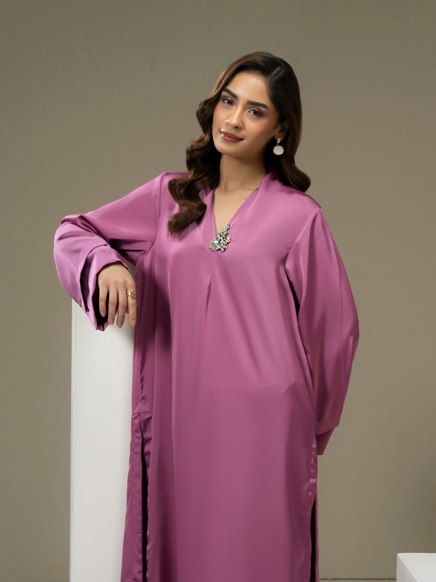 2 Piece Silk Suit-Dyed (Pret)