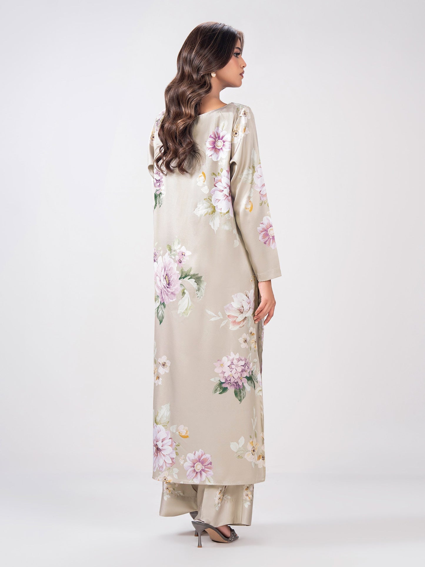 2 Piece Silk Suit- Embellished (Pret)