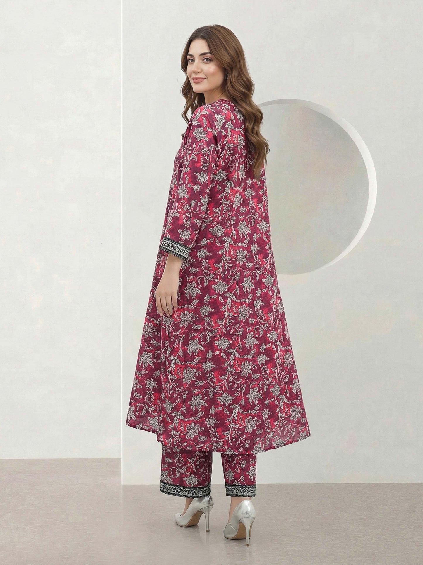 2 Piece Viscose Slub Suit (Pret)