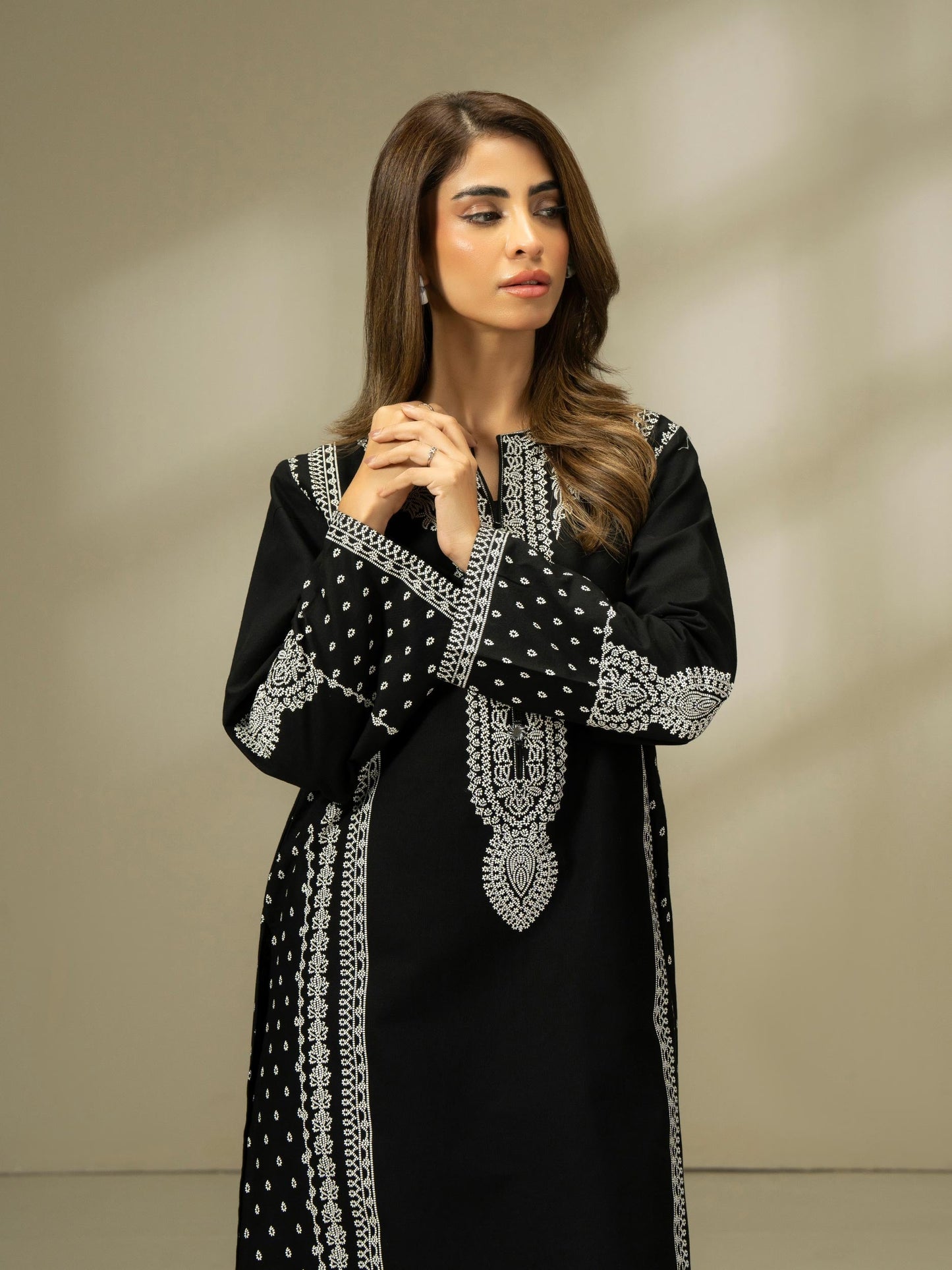 Khaddar Shirt-Printed (Pret)