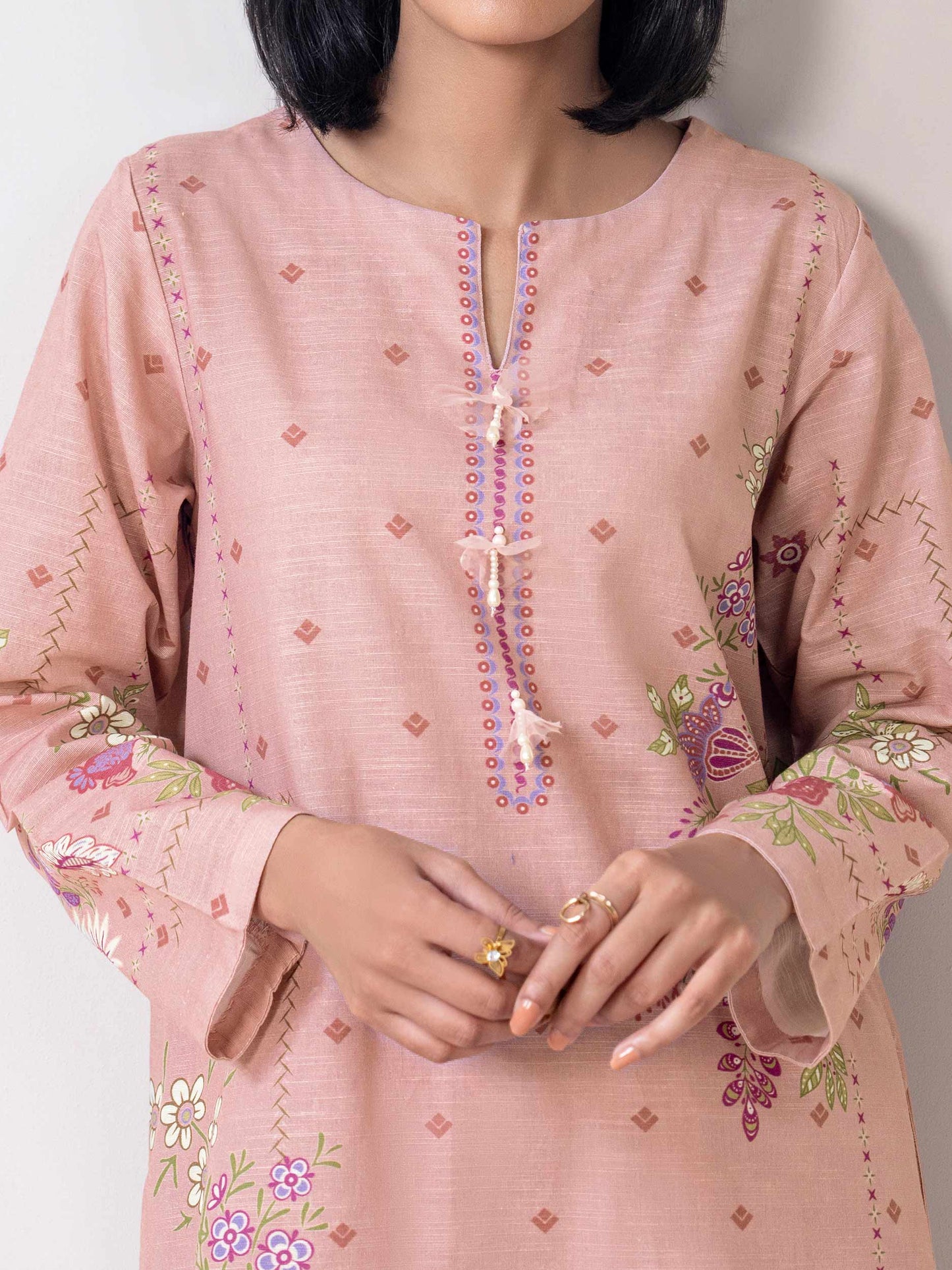 2-Piece Slub Khaddar Suit (Pret)