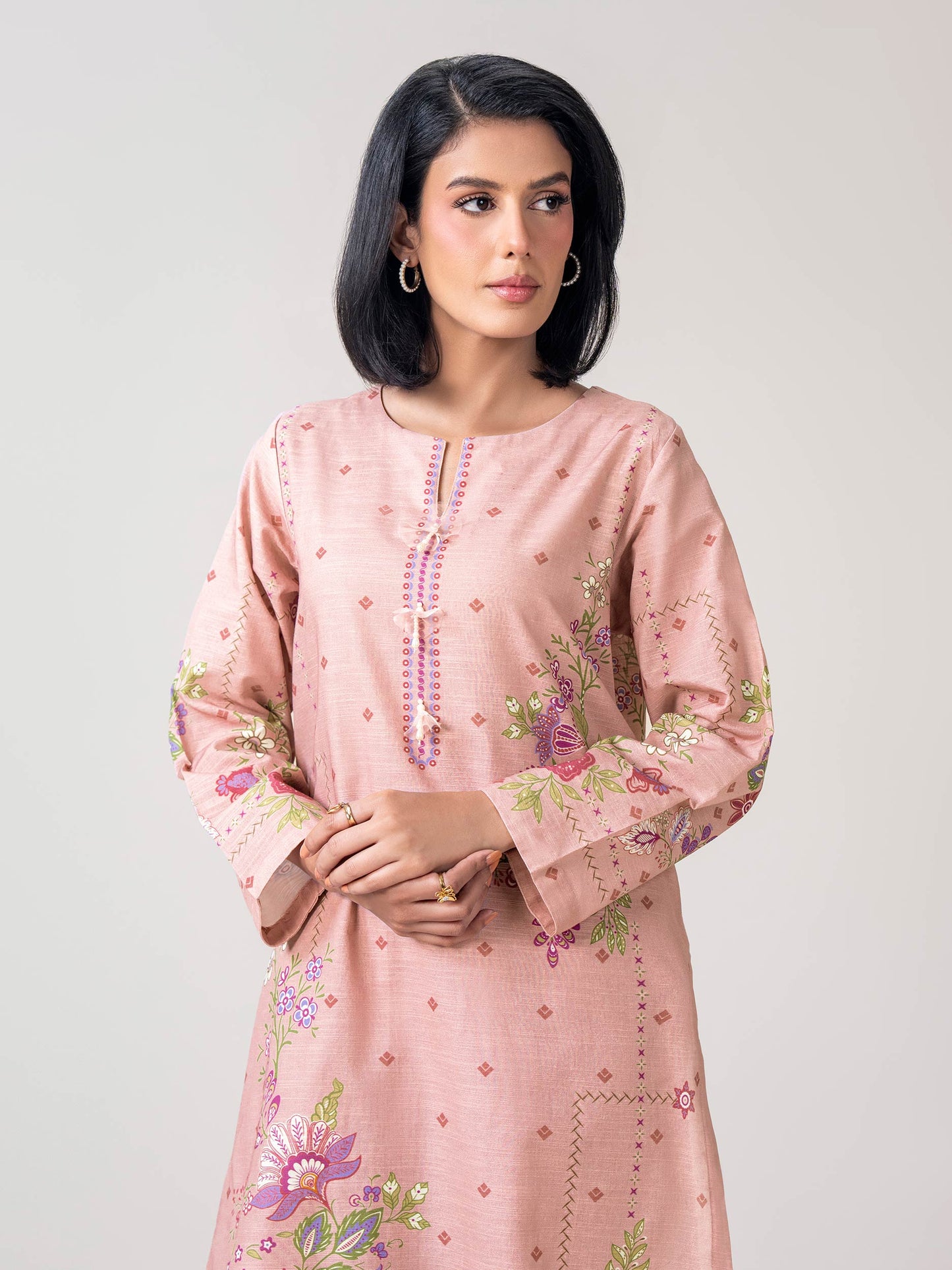 2-Piece Slub Khaddar Suit (Pret)