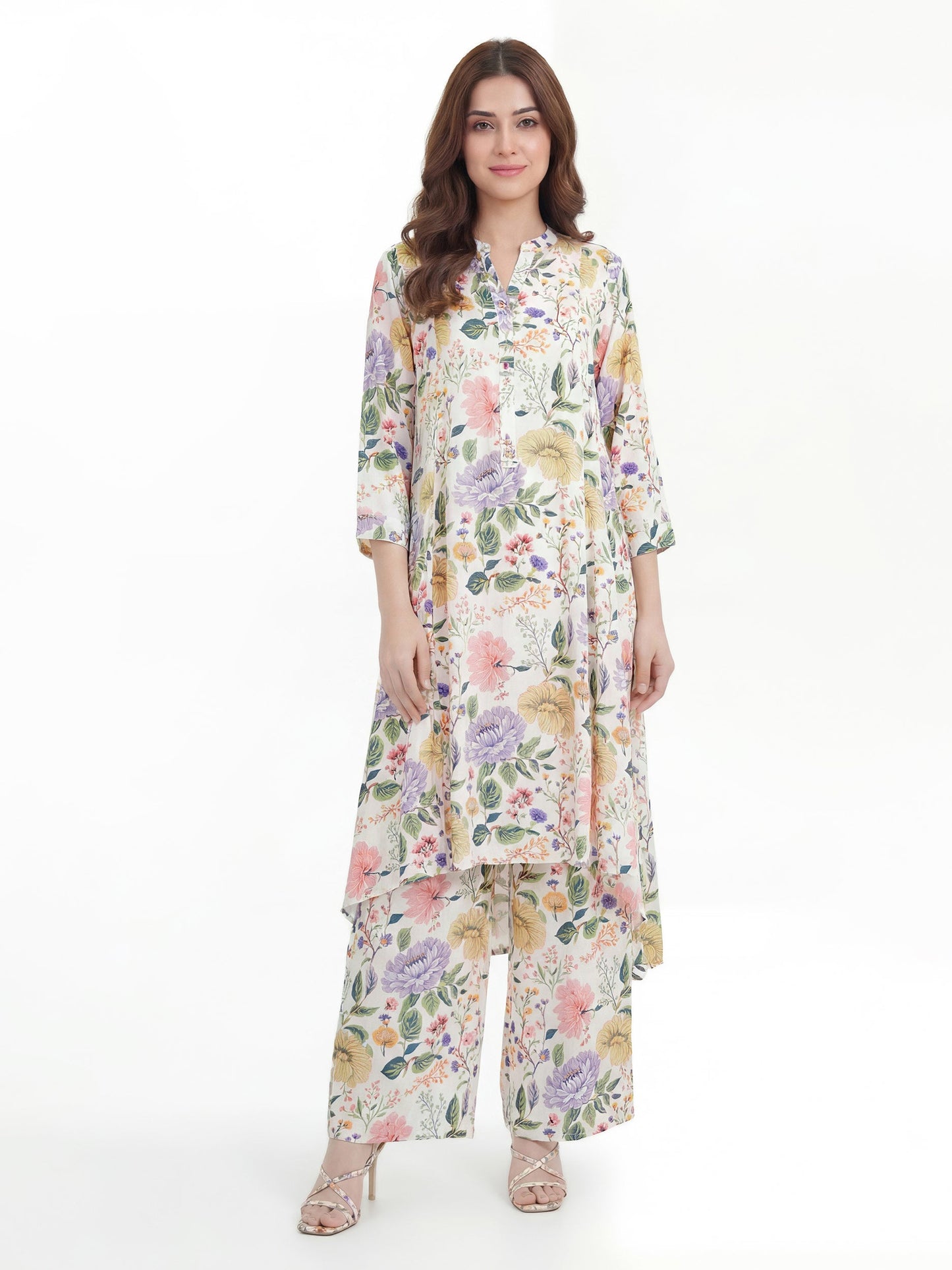 2 Piece Viscose Slub Suit (Pret)