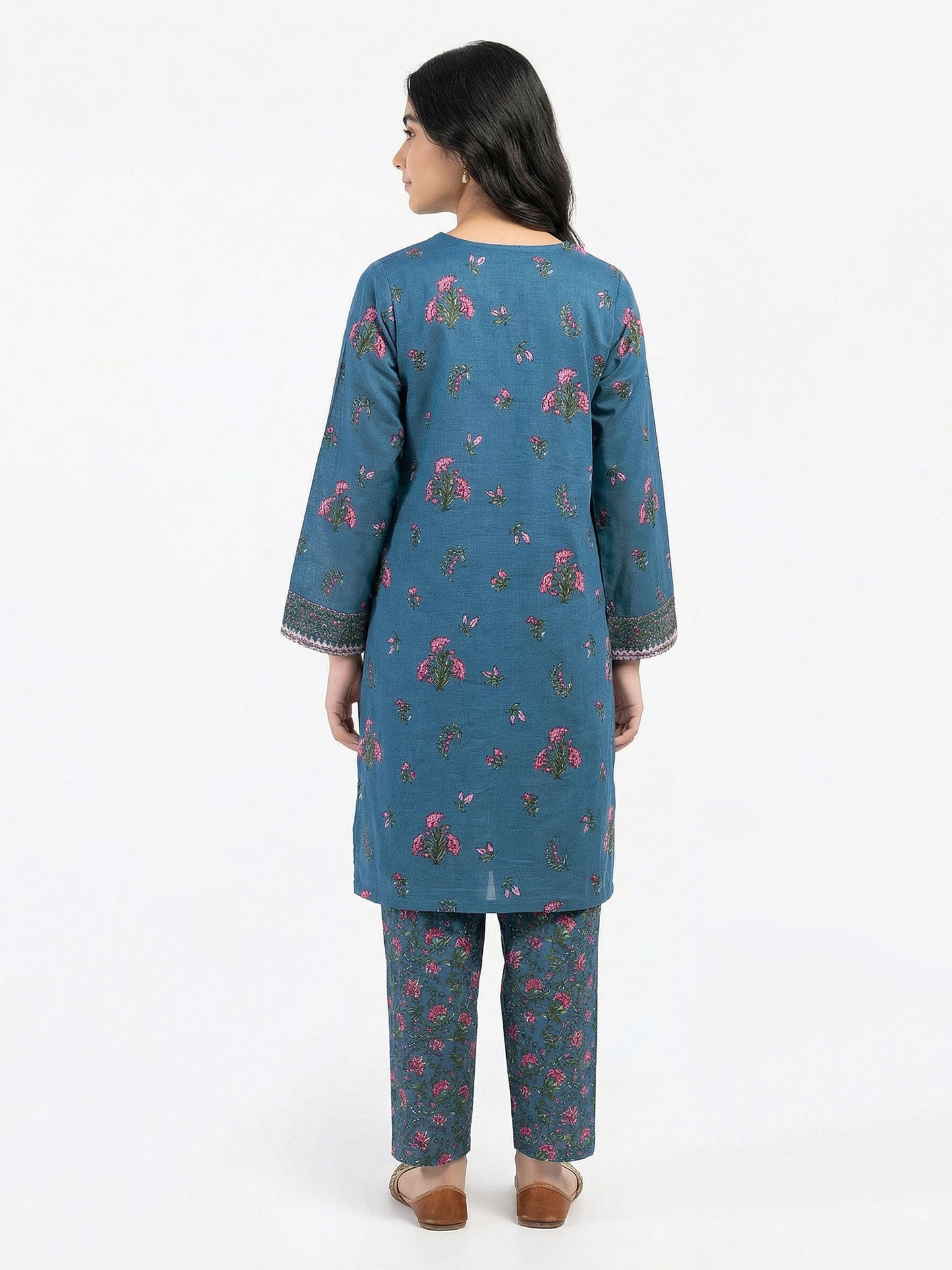 2 Piece Slub Khaddar Suit (Pret)