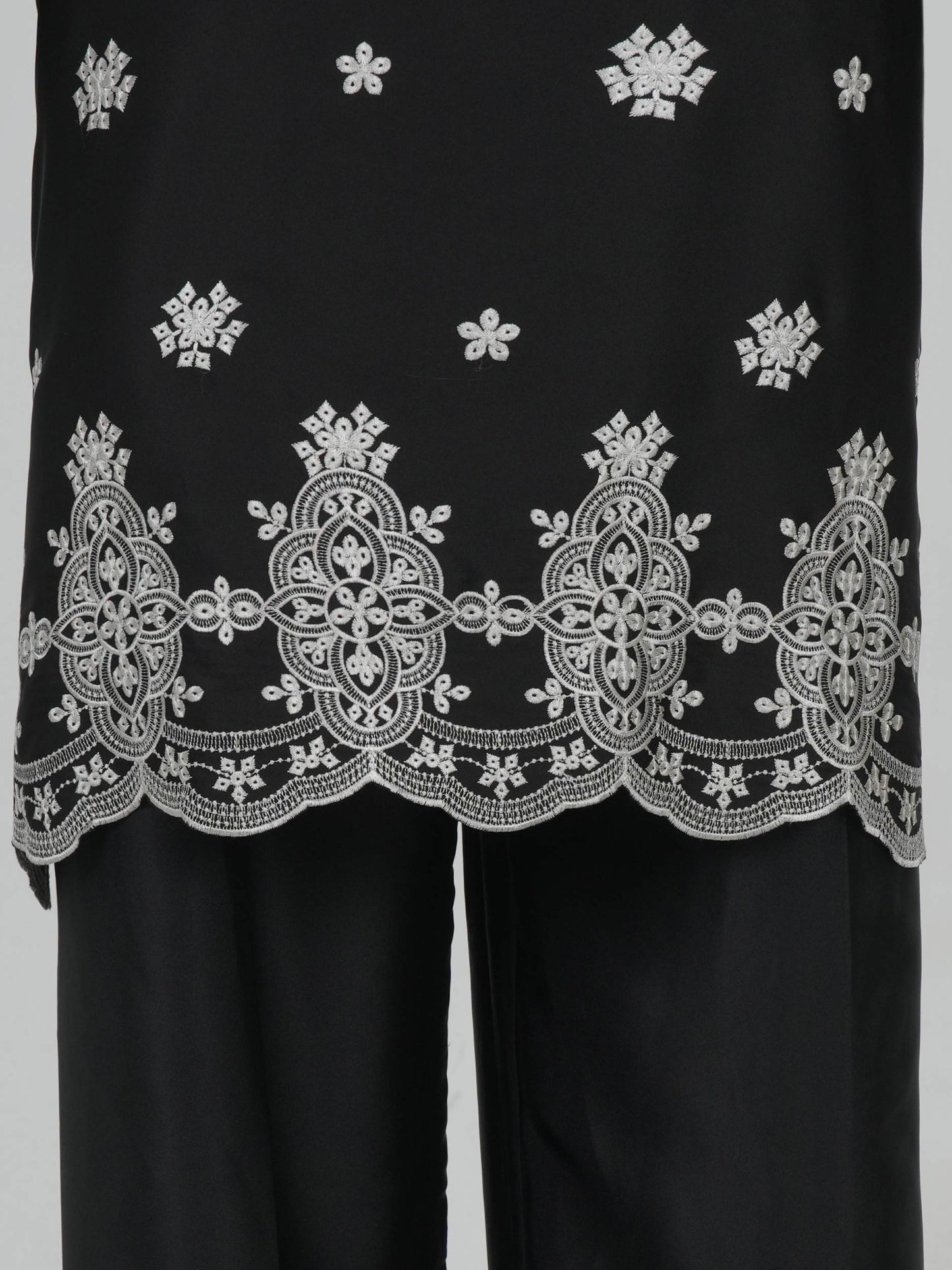 2 Piece Silk Suit- Embroidered (Pret)