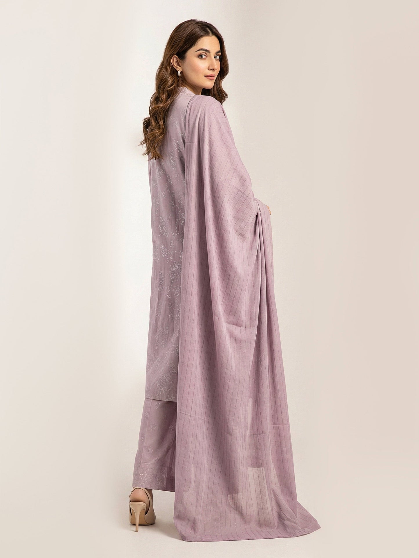 3 Piece Khaddar- Embellished (Pret)