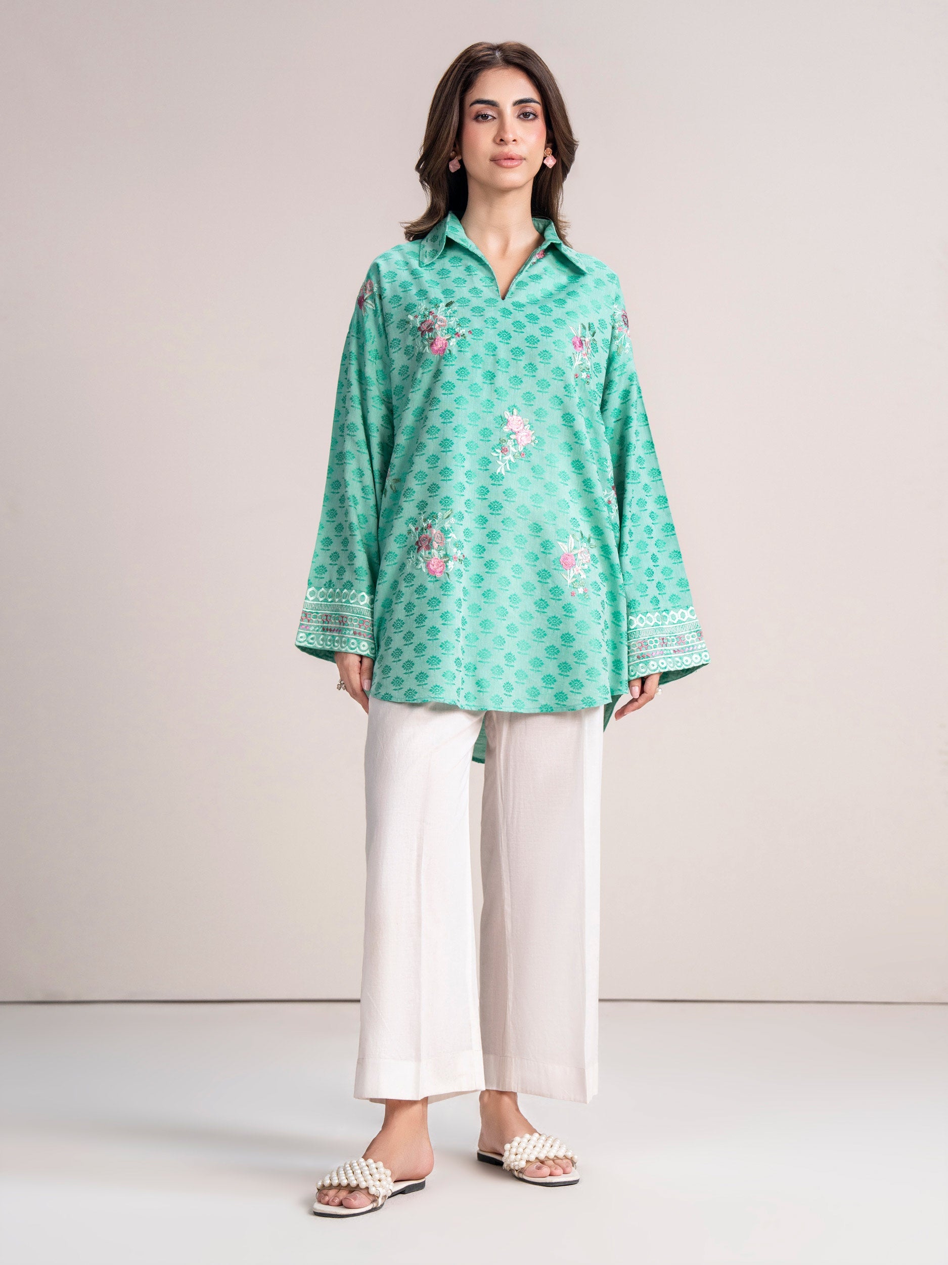 self-jacquard-kurti-embroidered-(pret)