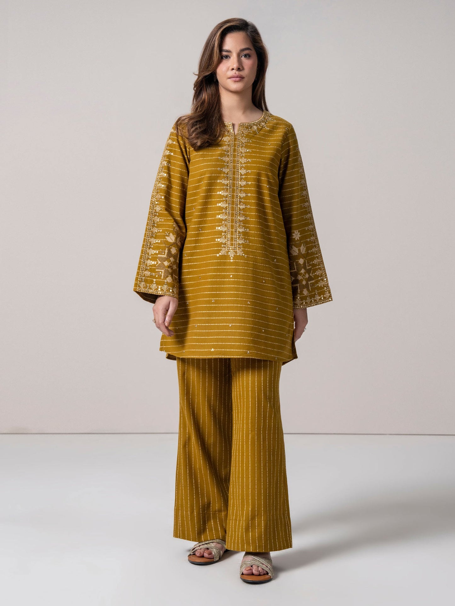 2 Piece Yarn Dyed Suit (Pret)