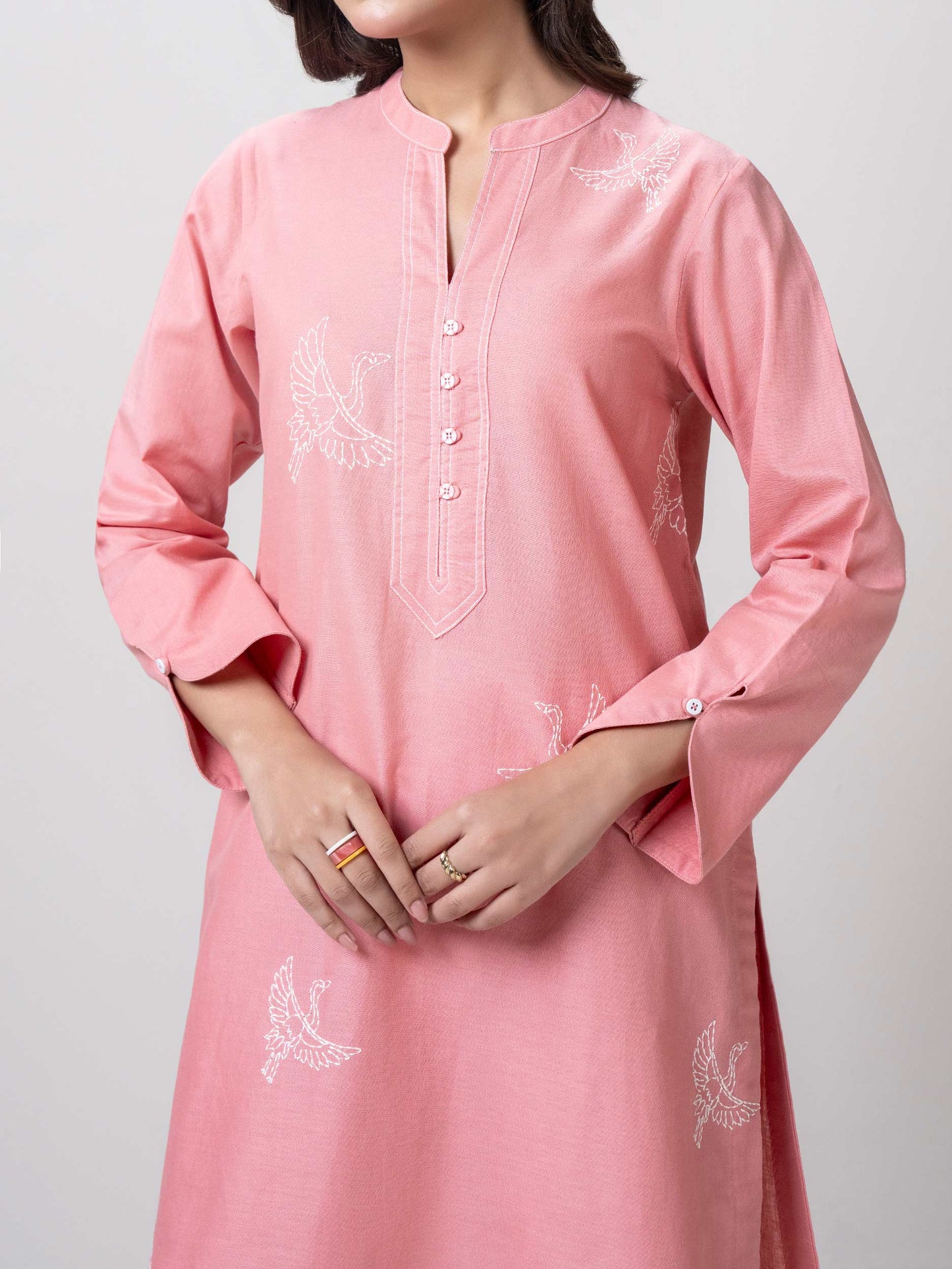 2 Piece Khaddar Suit- Embroidered (Pret)