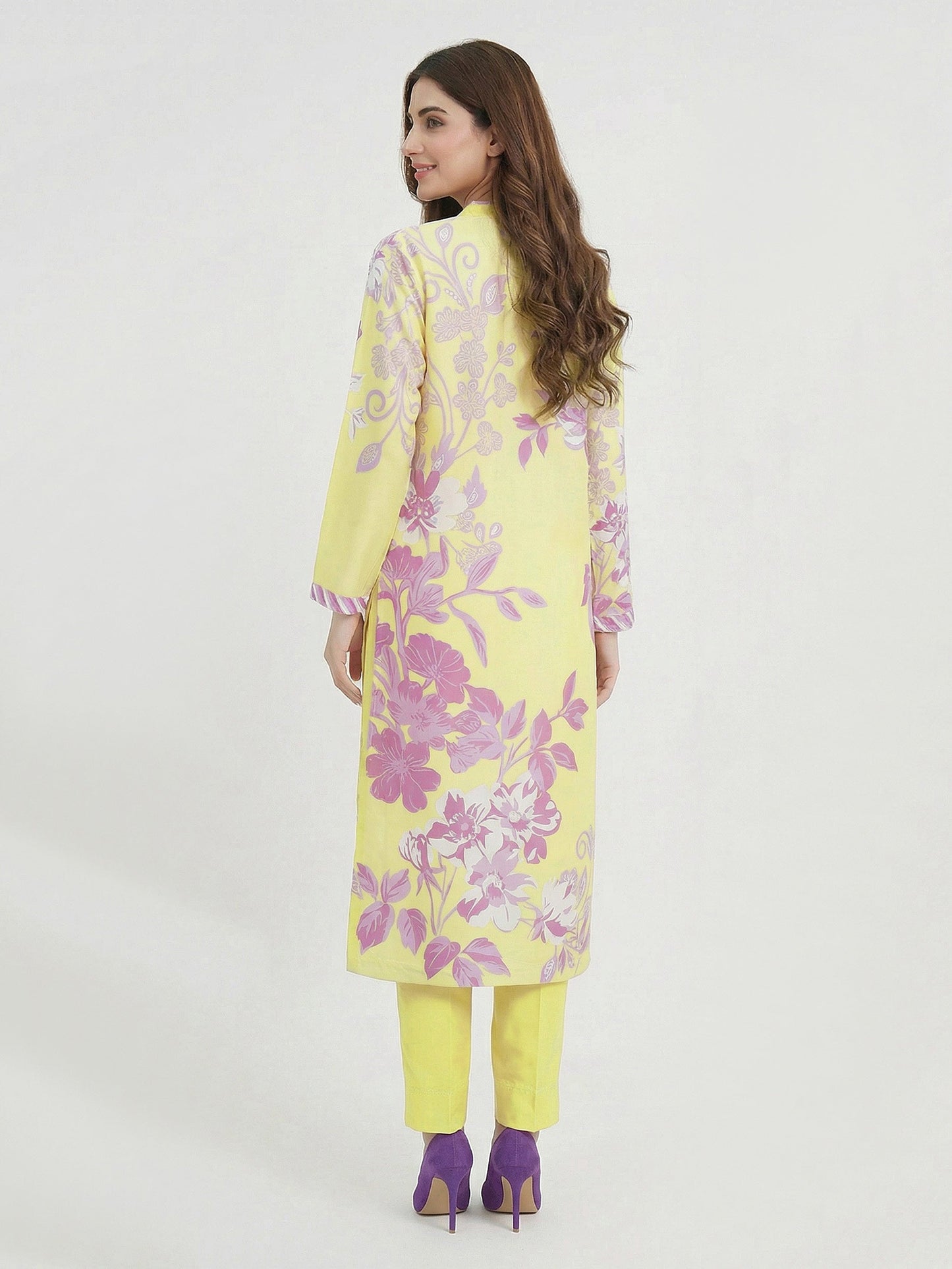 2 Piece Silk Suit-Embellished (Pret)