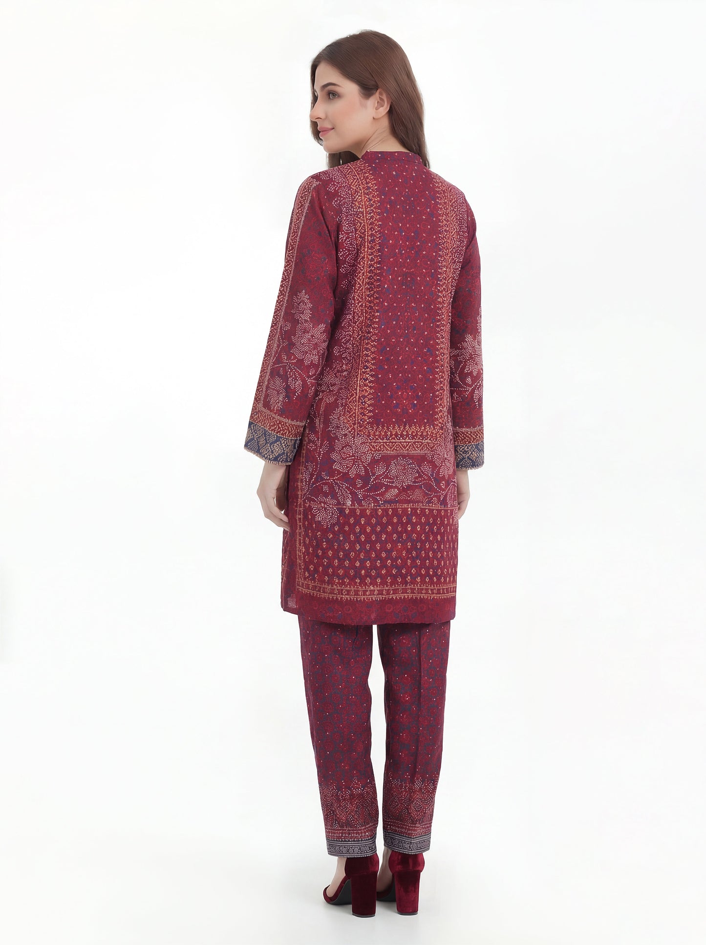 2 Piece Satin Suit (Pret)