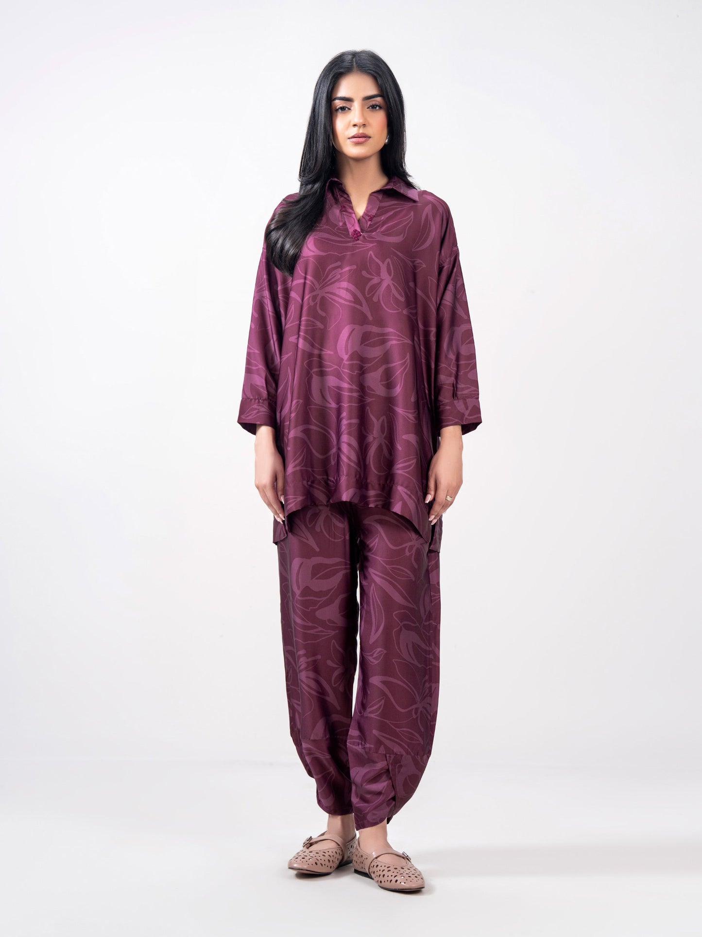 2 Piece Silk Suit (Pret)