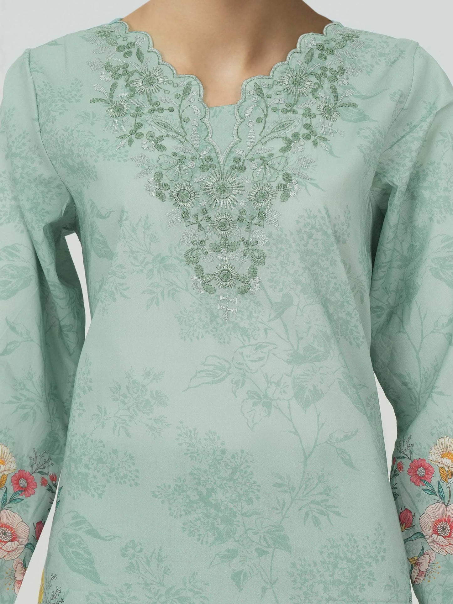 2 Piece Lawn Suit- Embroidered (Pret)