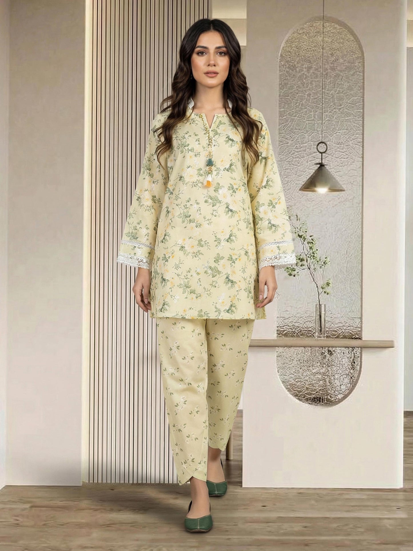 2 Piece Lawn Suit- Embroidered (Pret)
