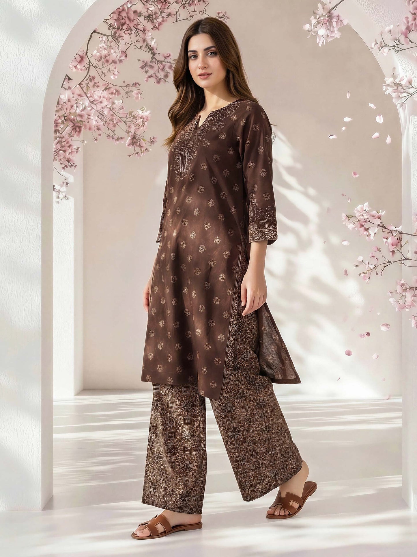 2 Piece Lawn Suit- Embroidered (Pret)