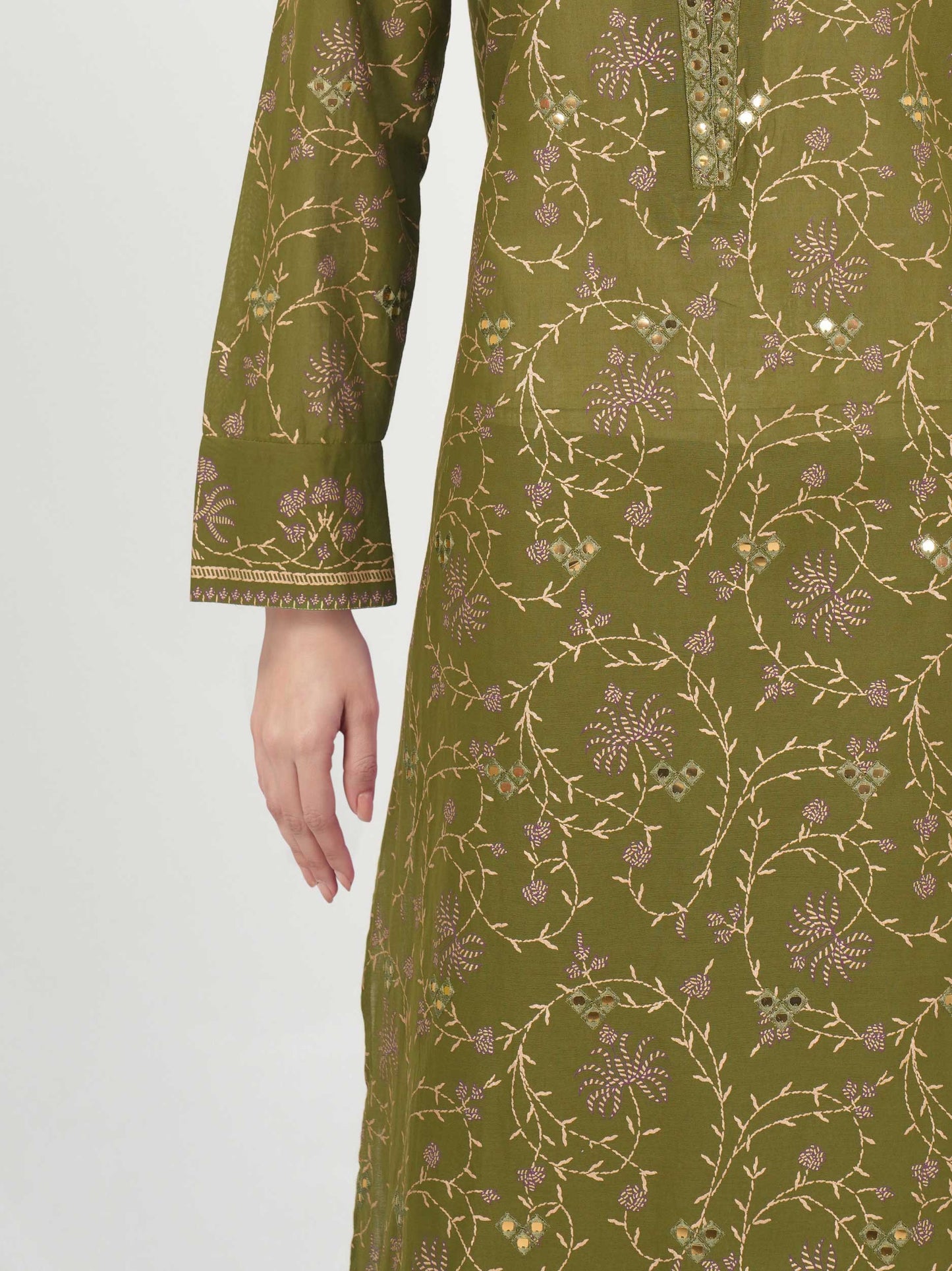 3 Piece Lawn Suit- Embroidered (Pret)