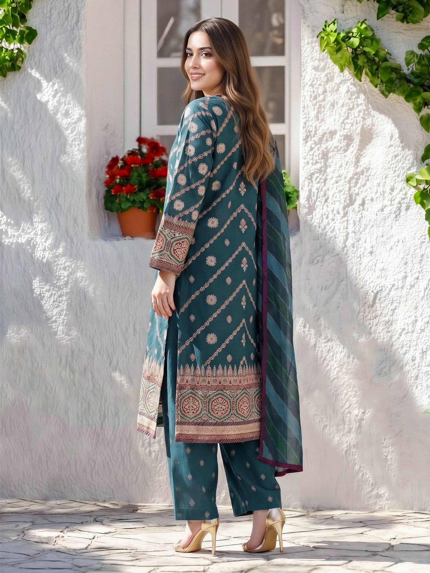 3 Piece Lawn Suit (Pret)