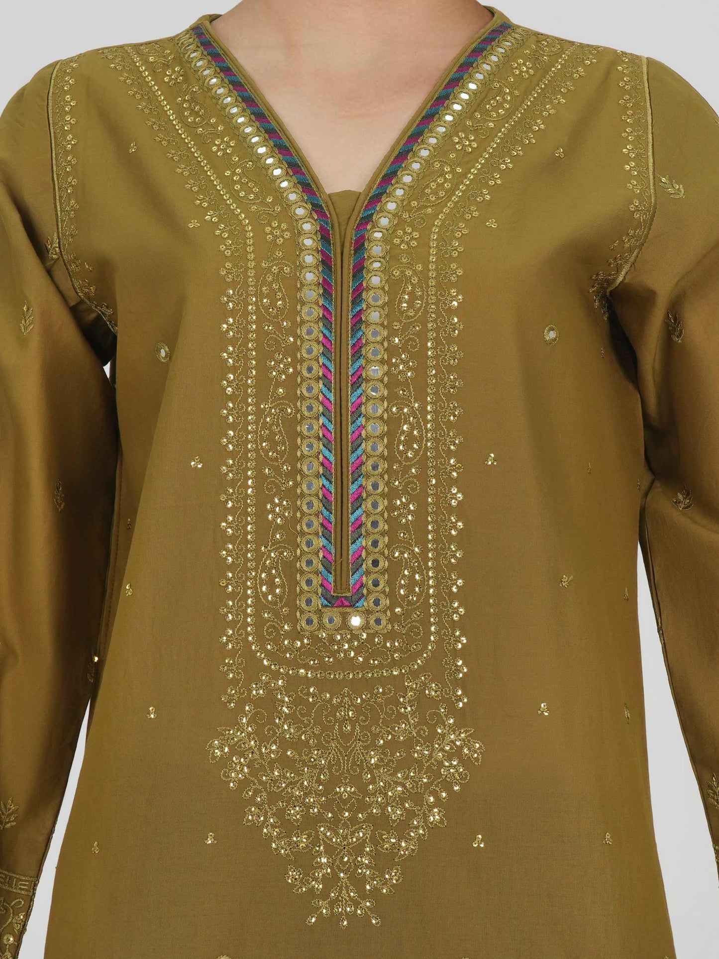 2 Piece Lawn Suit- Embroidered (Pret)
