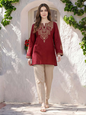 self-jacquard-kurti--embroidered