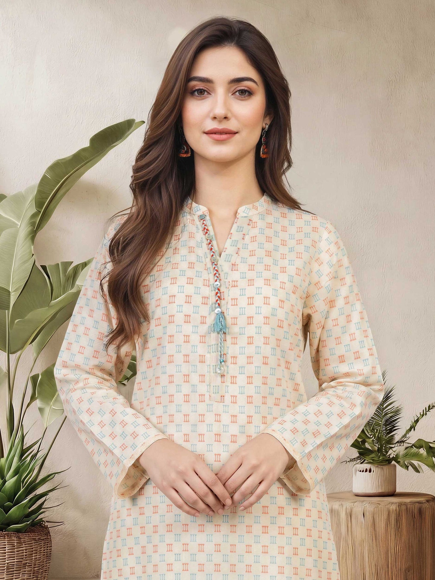 2 Piece Self Jacquard Suit (Pret)