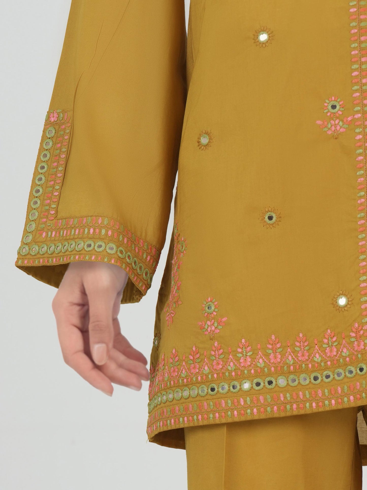 Lawn Co-ord Set- Embroidered