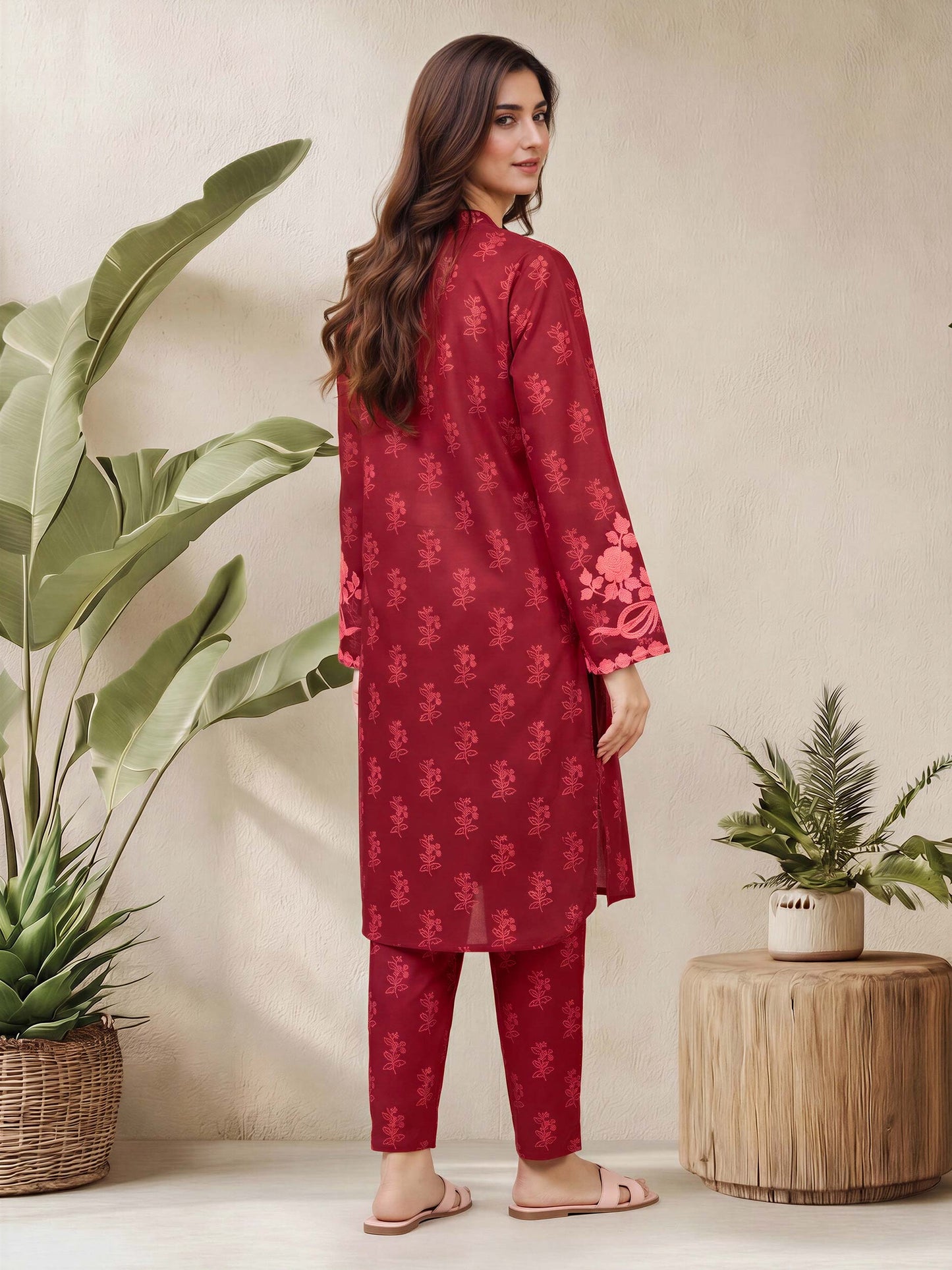 2 Piece Lawn Suit- Embroidered (Pret)