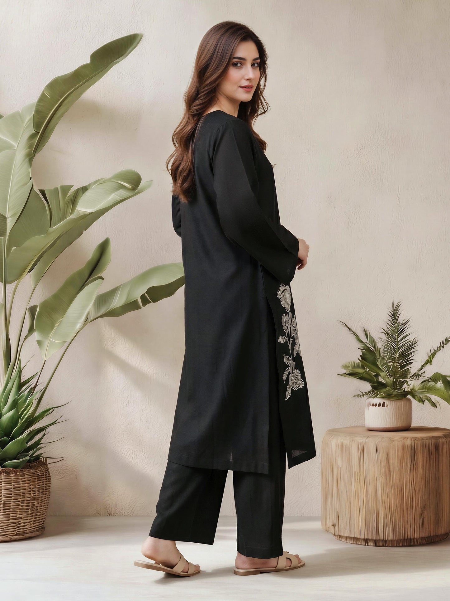 2 Piece Lawn Suit- Embroidered (Pret)