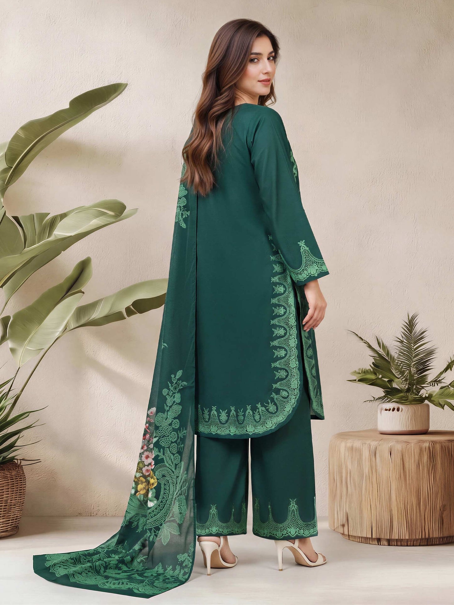 3 Piece Lawn Suit (Pret)