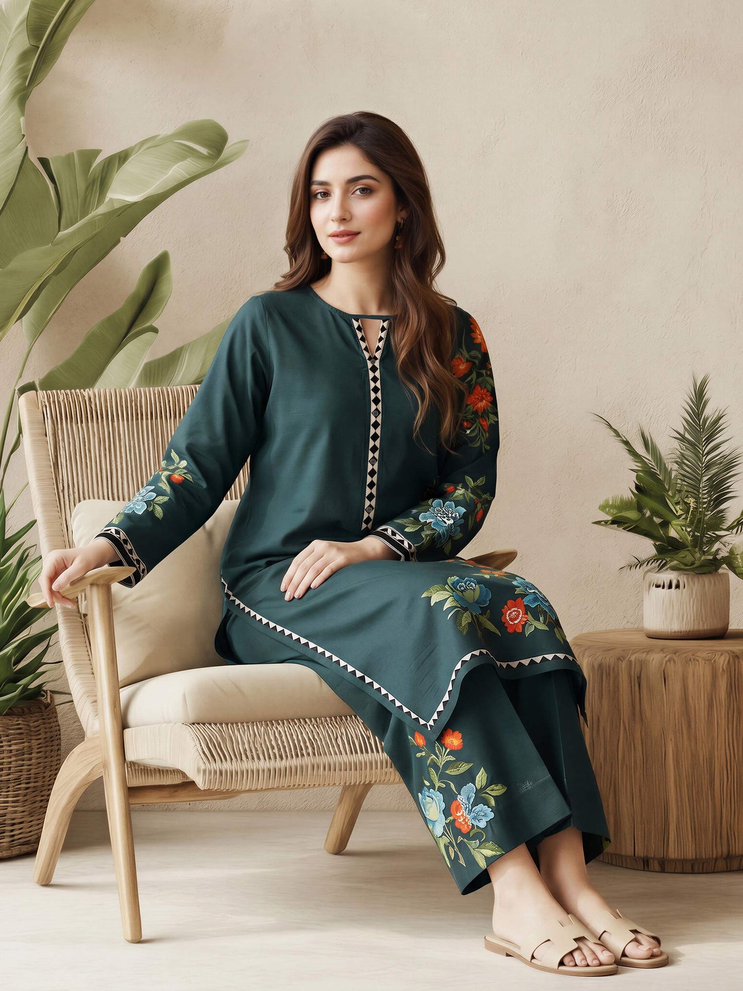 2 Piece Lawn Suit (Pret)