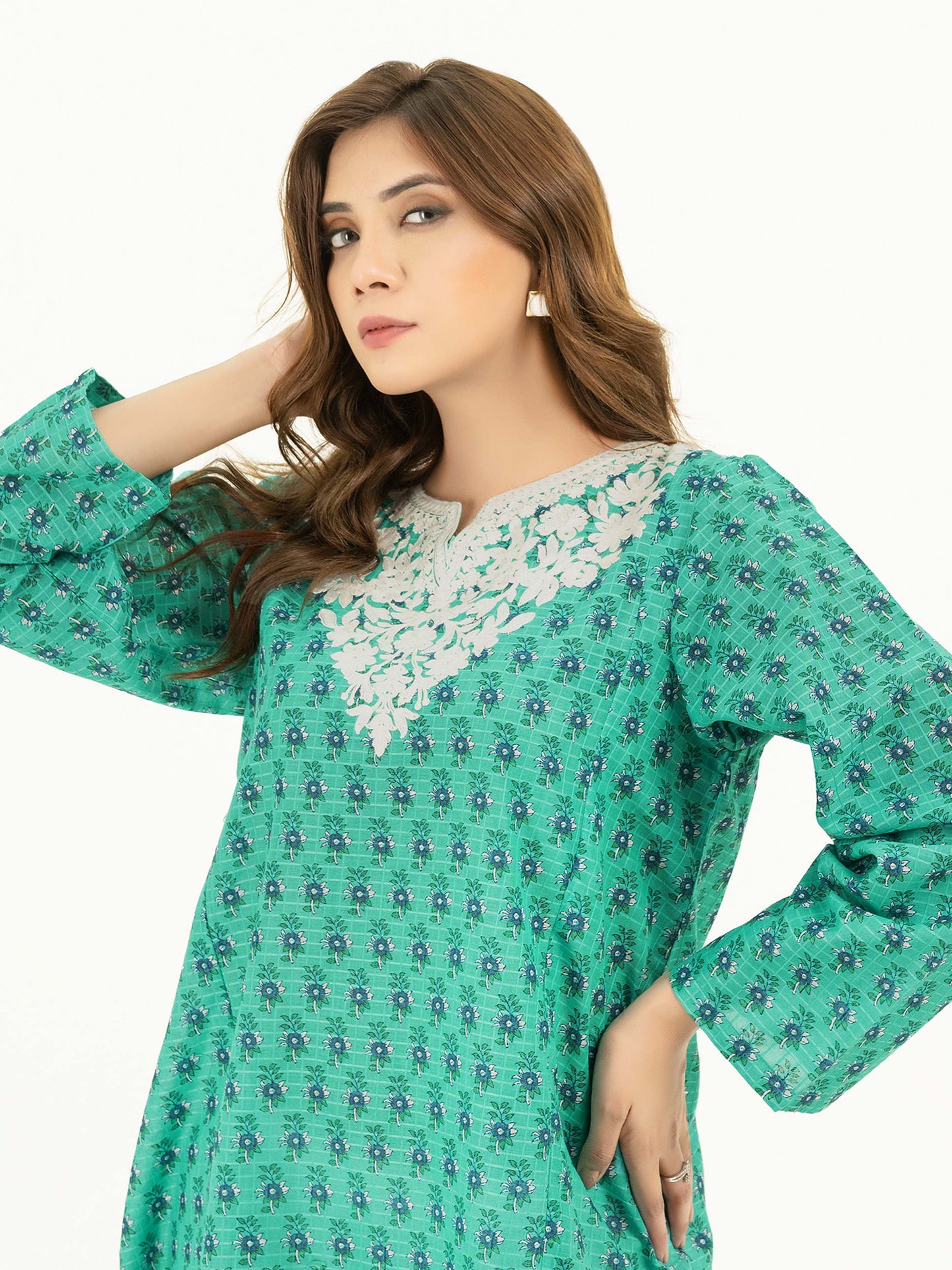 Texture Lawn Kurti-Printed (Pret)