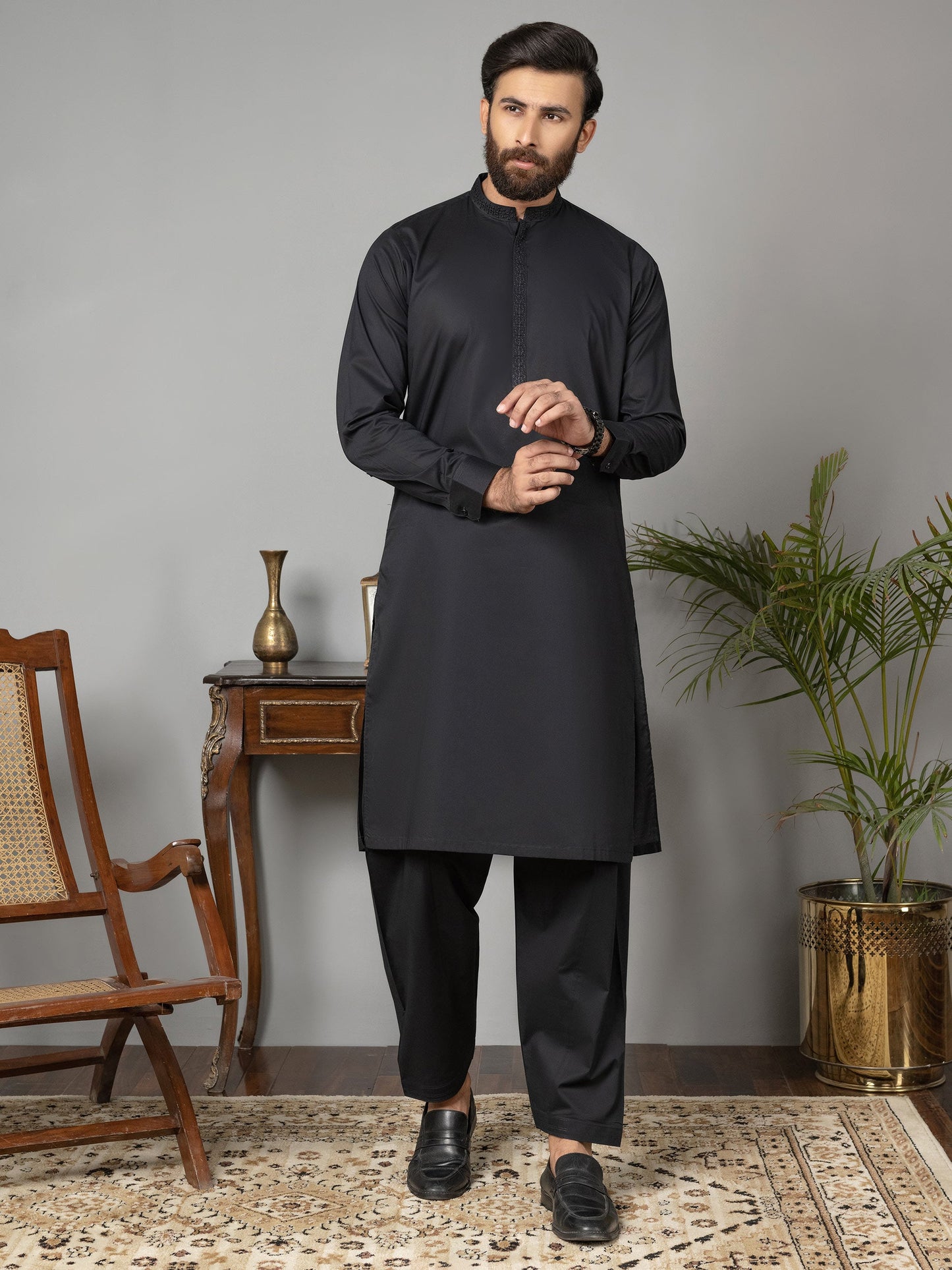 Cotton Suit-Embroidered