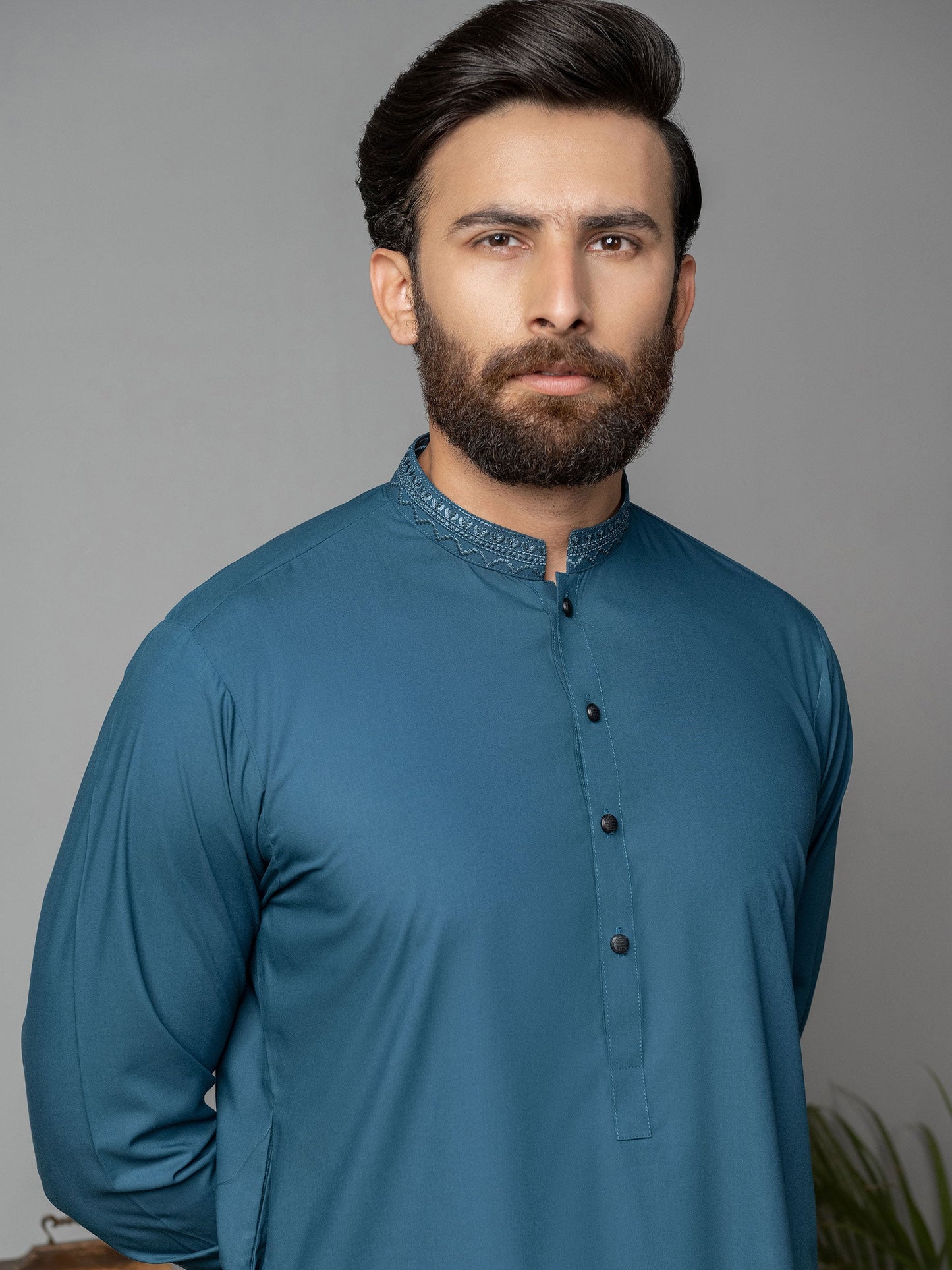 Wash and Wear Suit-Embroidered