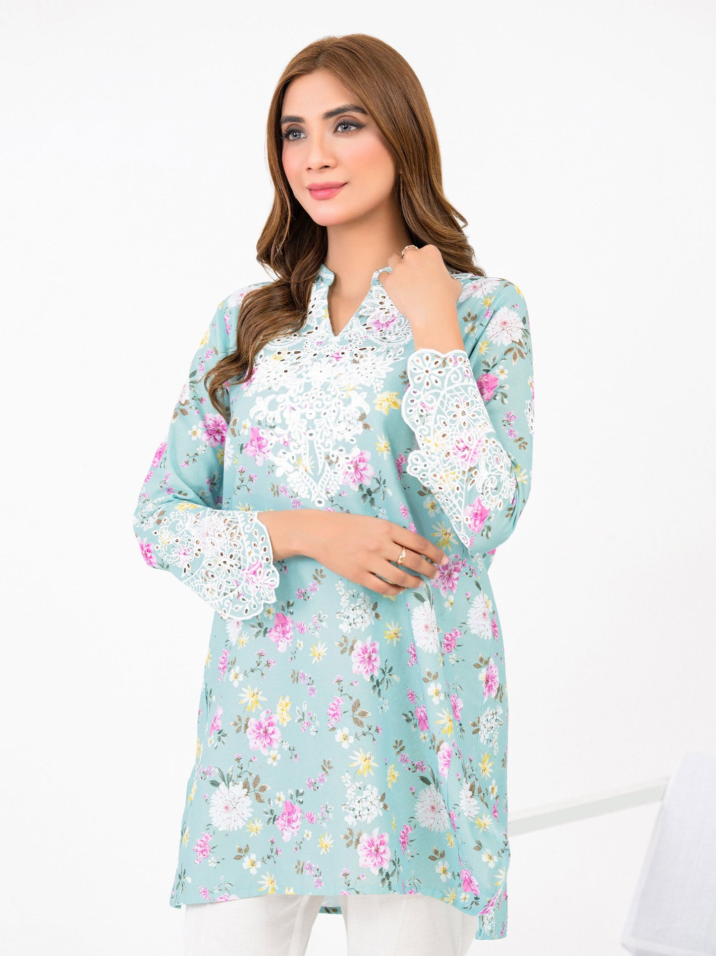 Khaddar Kurti-Embroidered(Pret)