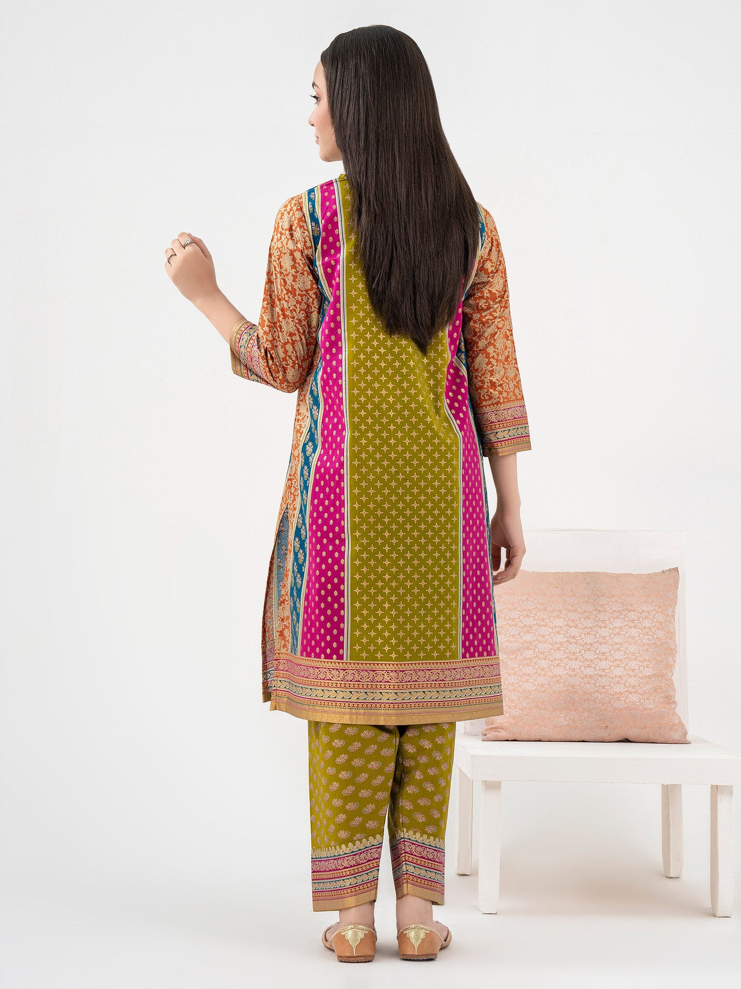 2 Piece Lawn Suit-Embroidered