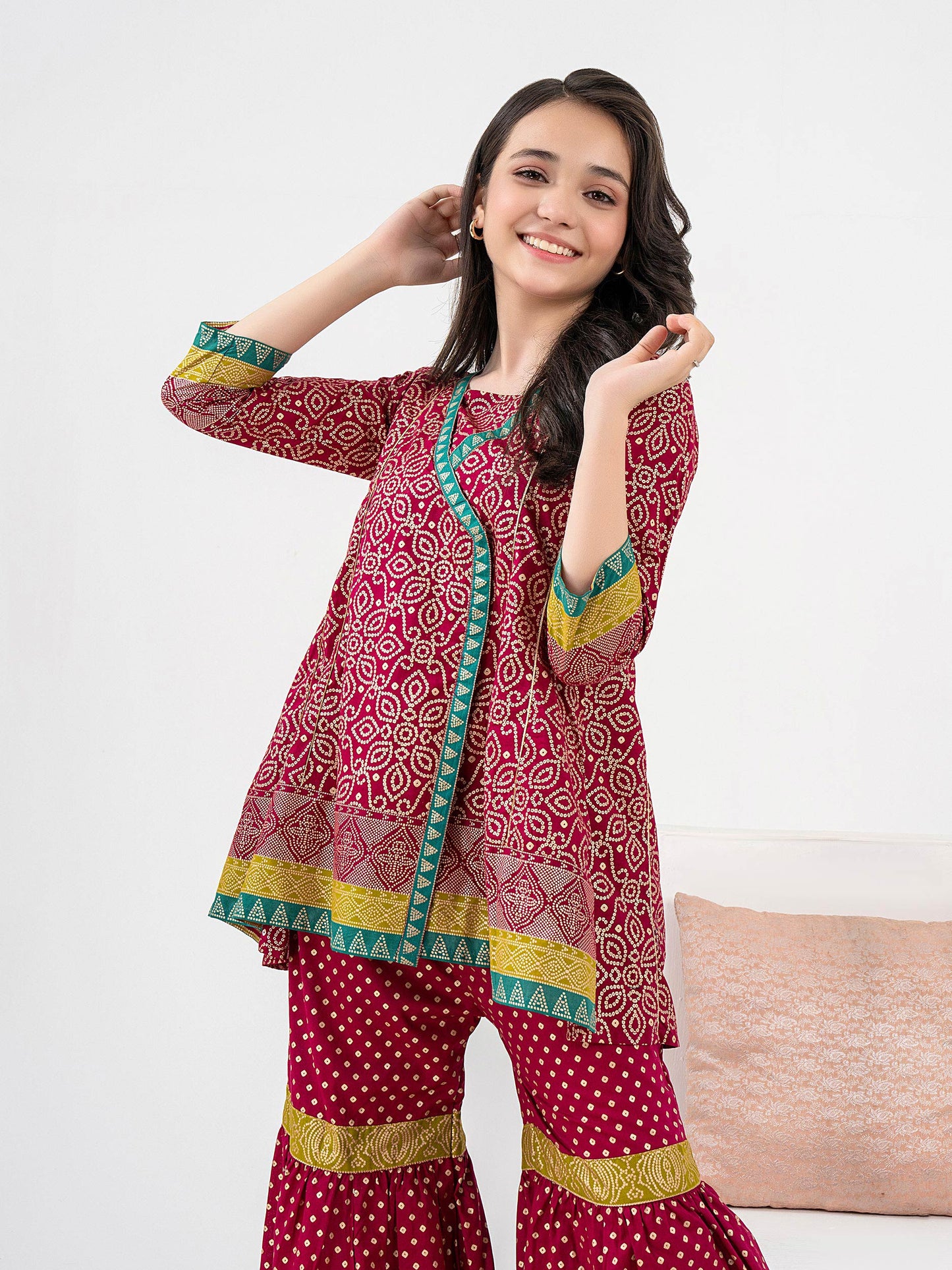 2 Piece Lawn Suit-Paste Print