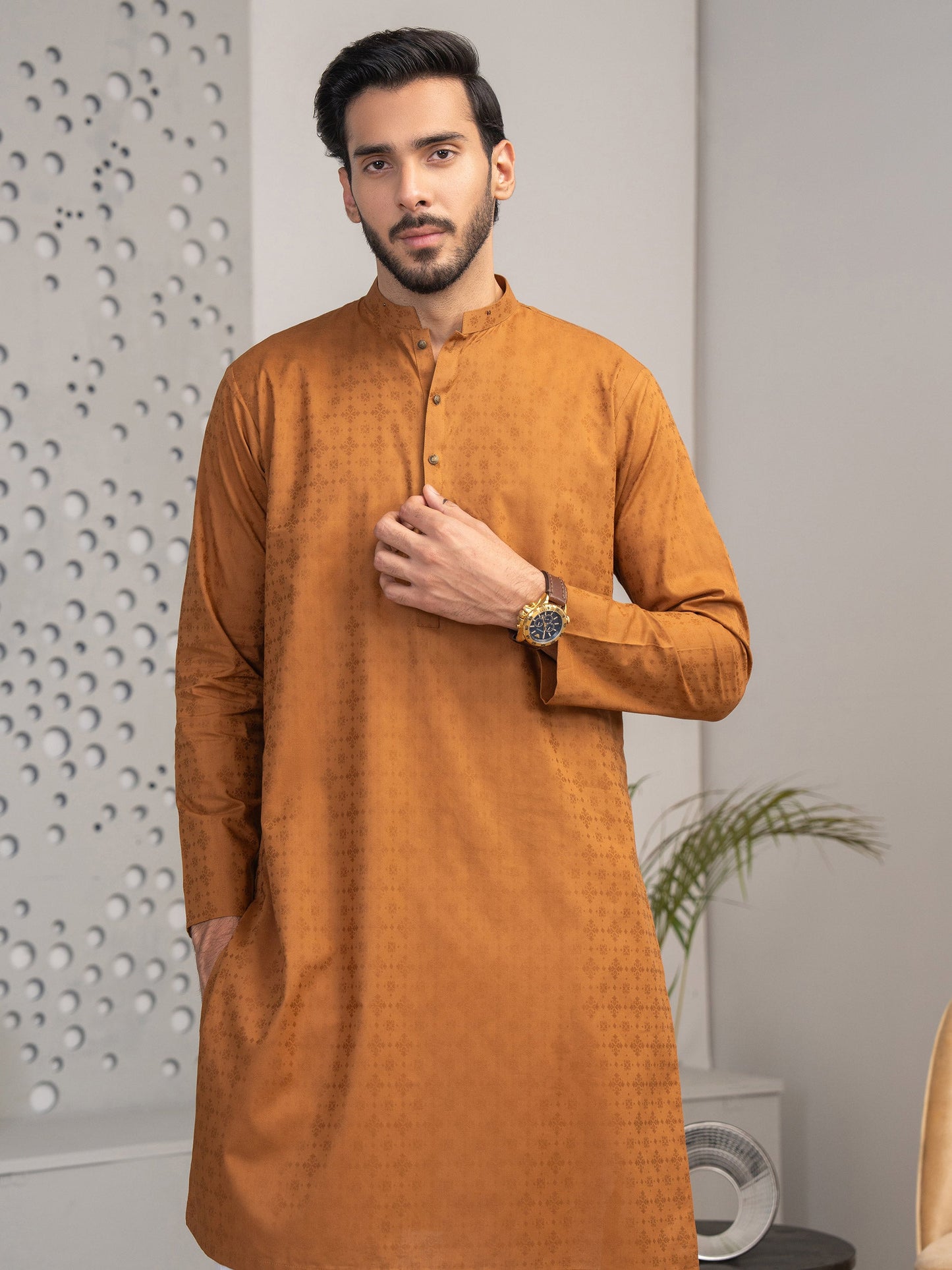 Jacquard Kurta