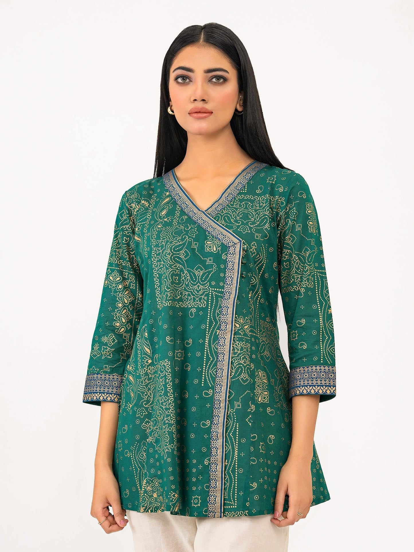 Lawn Kurti-Paste Print (Pret)