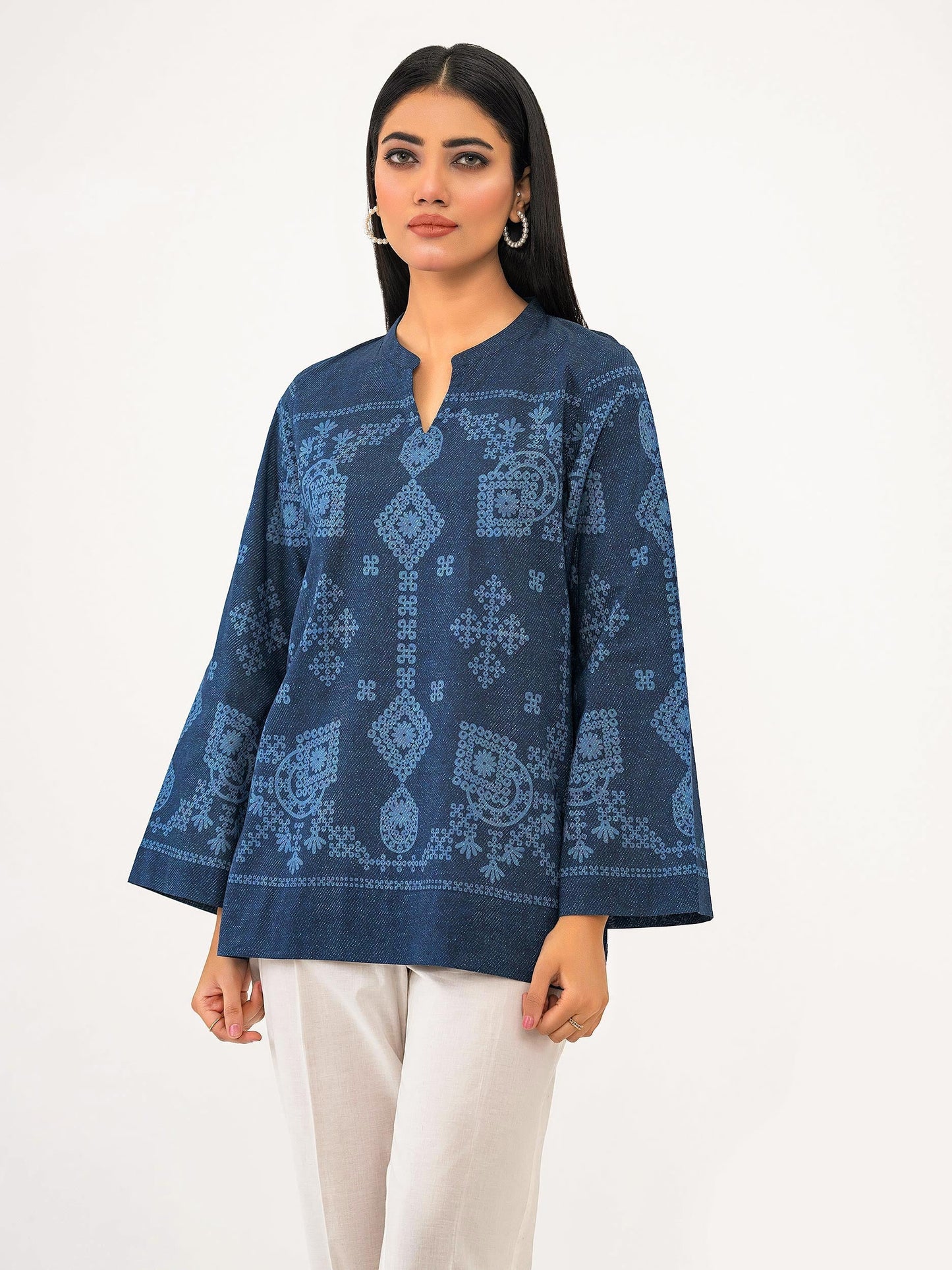 Cambric Kurti-Printed (Pret)