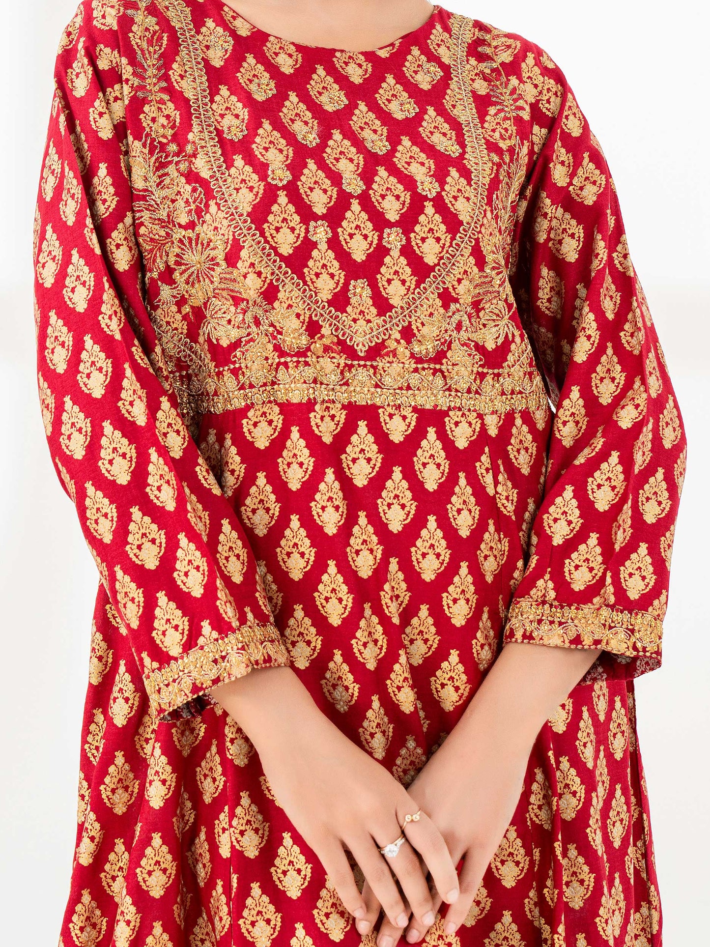 Viscose Pishwas-Embroidered (Pret)