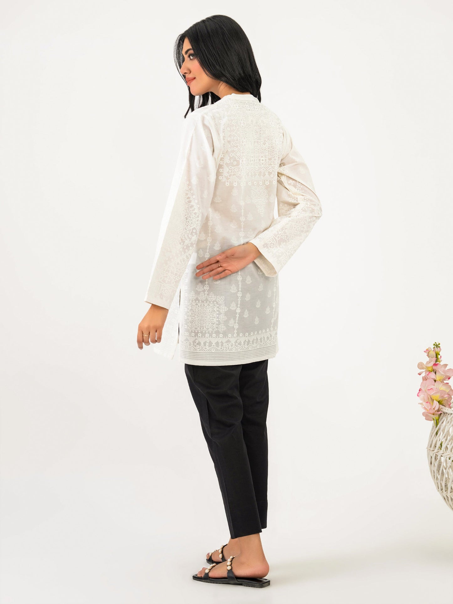 Cambric Kurti-Paste Print (Pret)