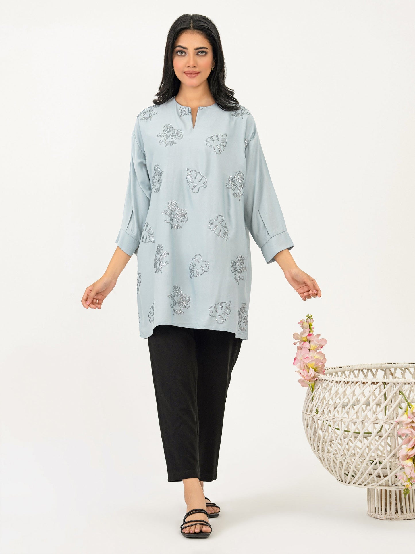 Silk Kurti-Embroidered