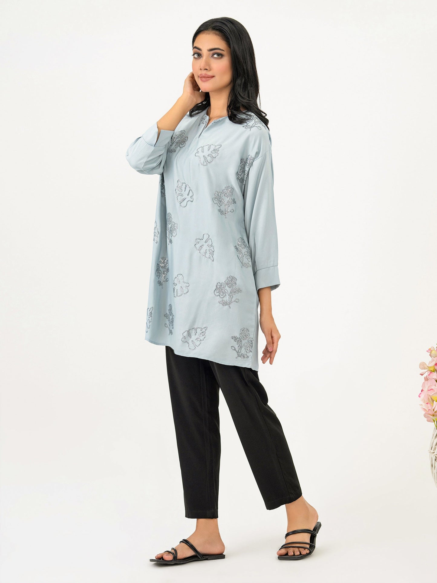 Silk Kurti-Embroidered