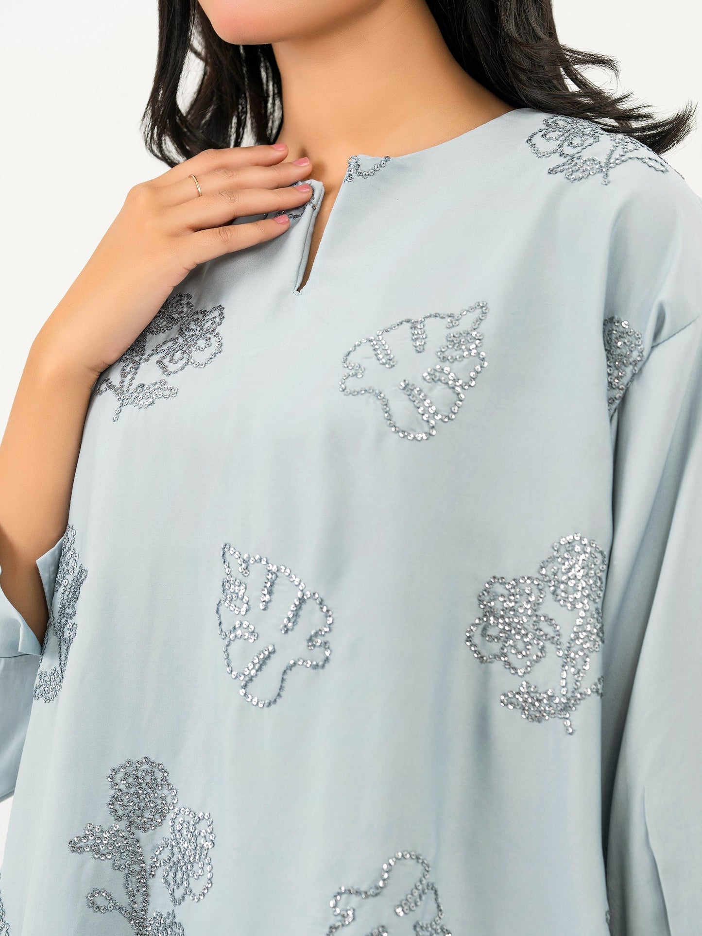 Silk Kurti-Embroidered